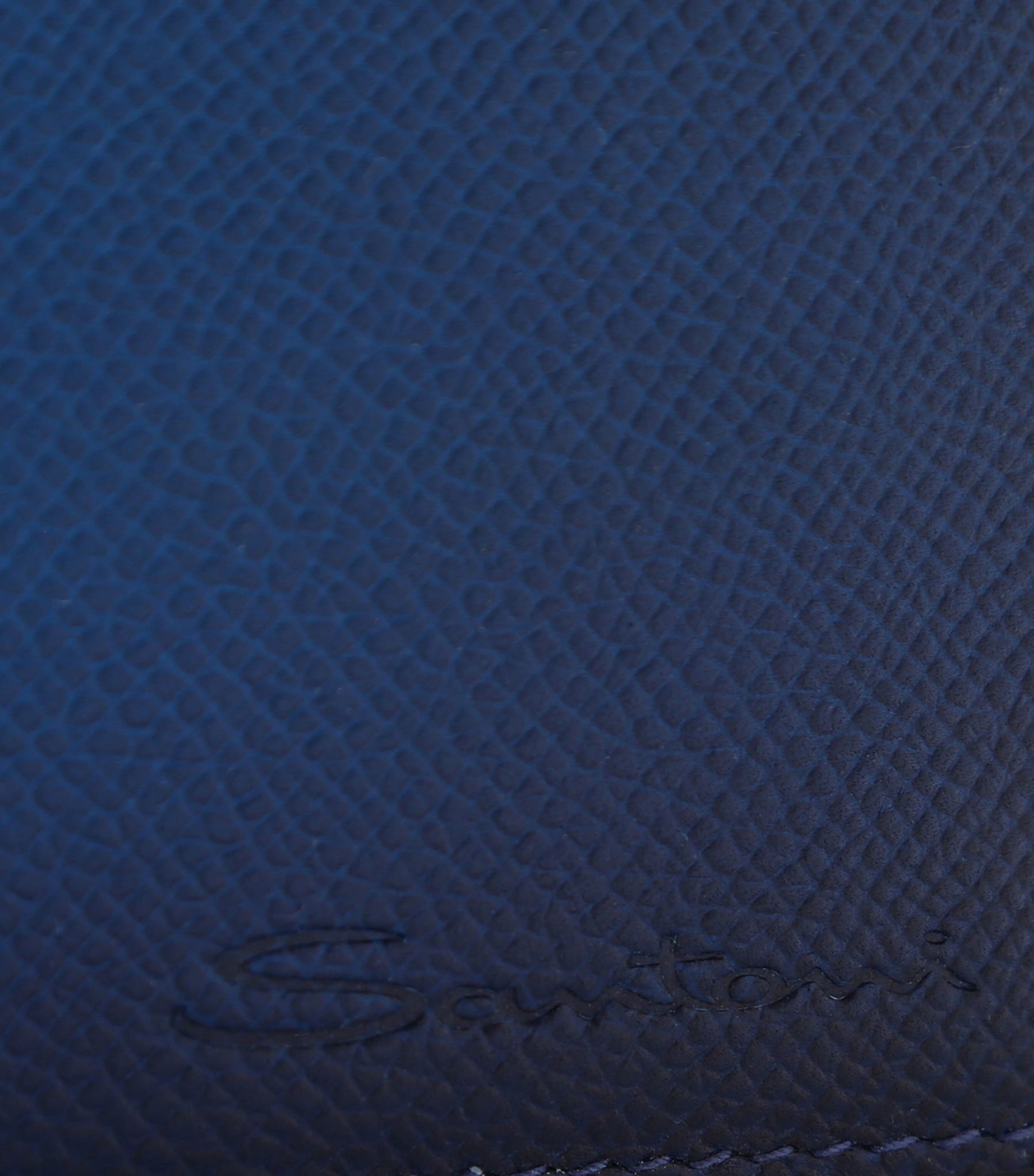 Leather Ombré Bifold Wallet NAVY Image 4