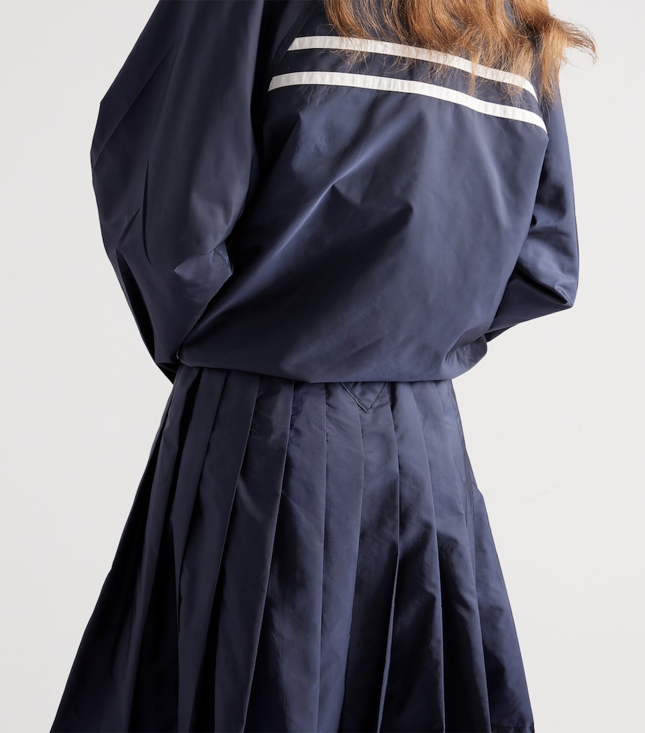 Re-Nylon Pleated Mini Skirt F0AA7 Image 4