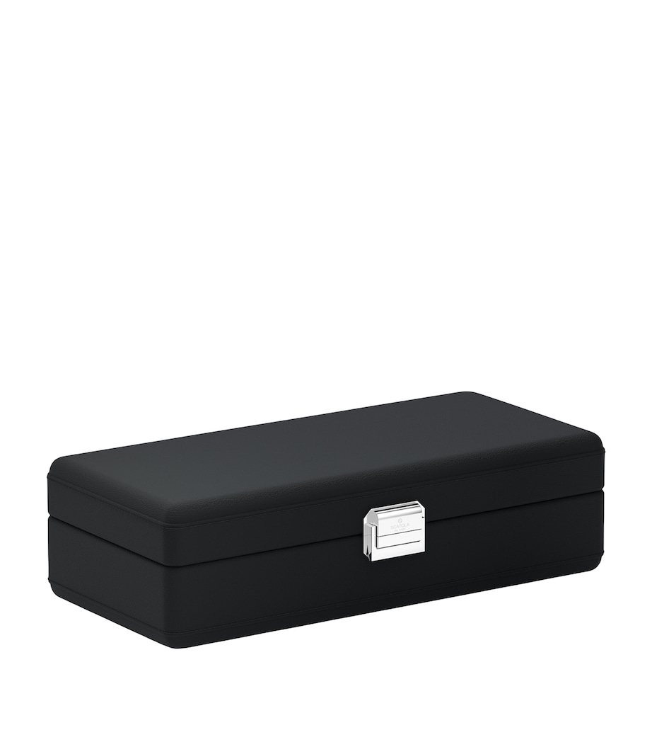 Scatola Del Tempo Leather Valigetta 4-Watch Carry Case Black Image 2