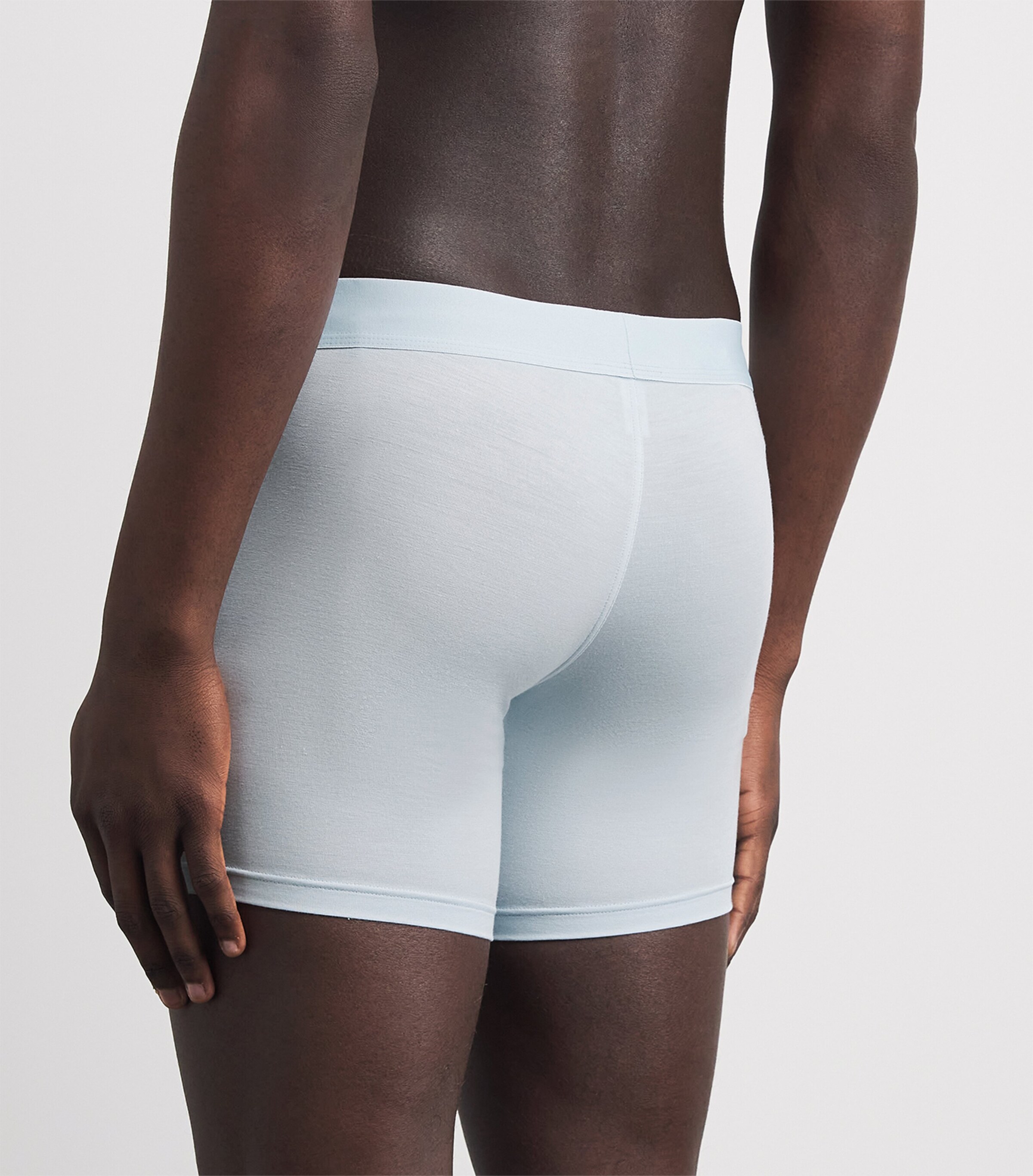Zimmerli Mens 700 Pureness Boxer Briefs Sky Blue Image 3