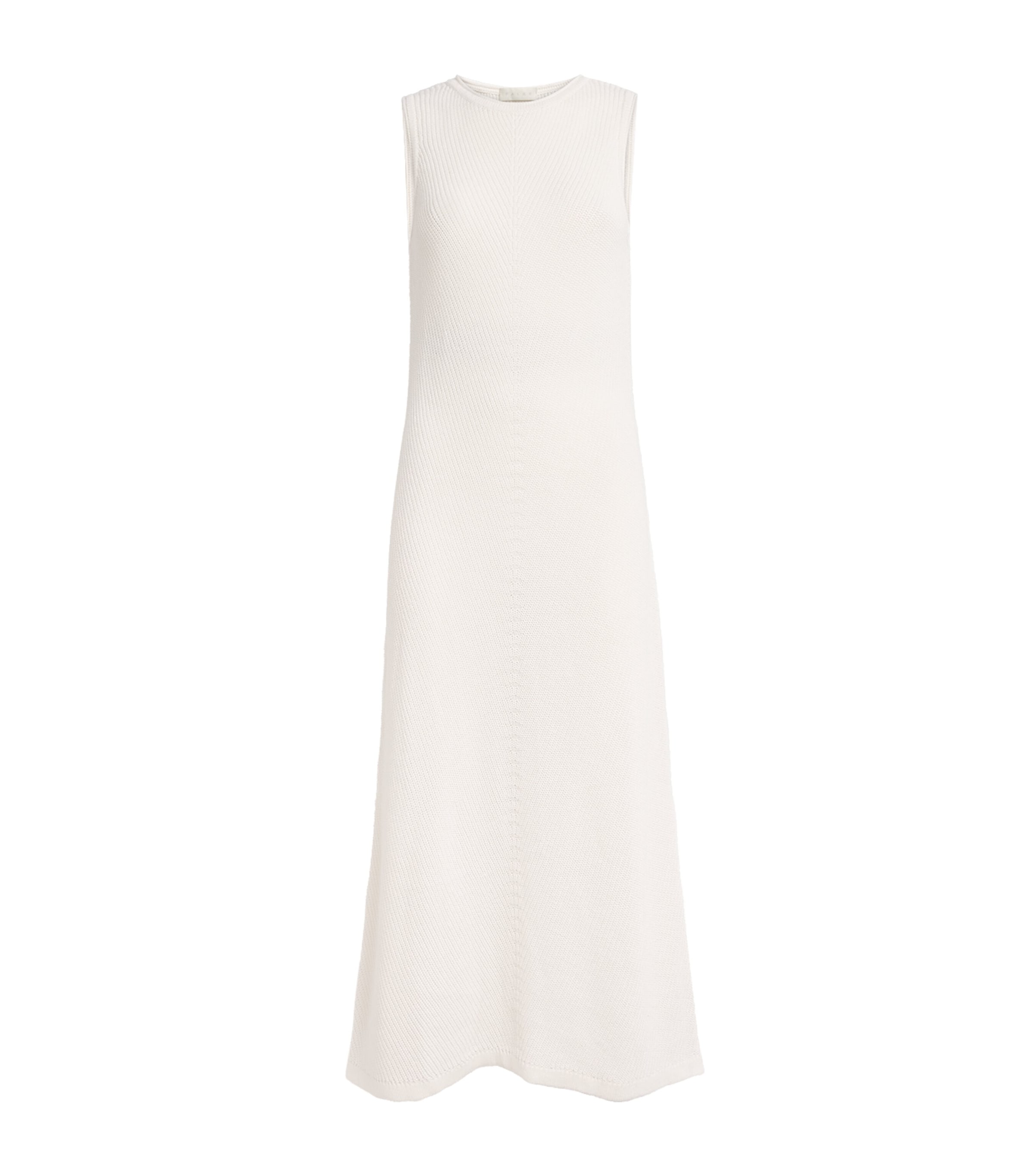 Falke Womens Textured Boat-Neck Midi Dress Off White Image 1