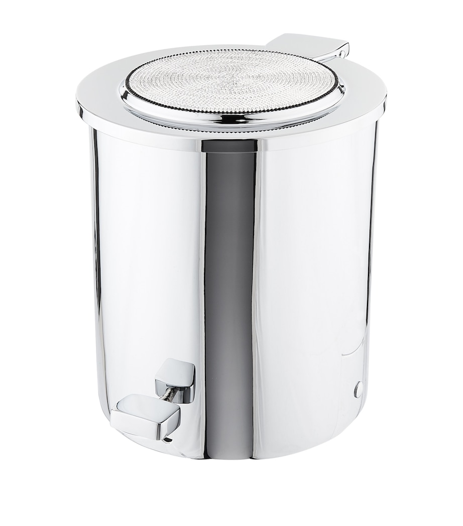 Sparkle Bathroom Bin SILVER Image 1