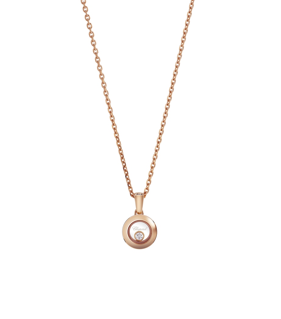 Rose Gold And Diamond Happy Diamonds Icons Pendant 18K ROSE GOLD Image 1