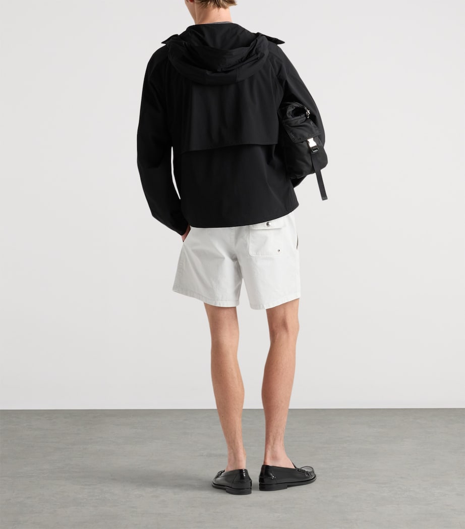 Prada Mens Re-Nylon Hooded Jacket Black Image 5