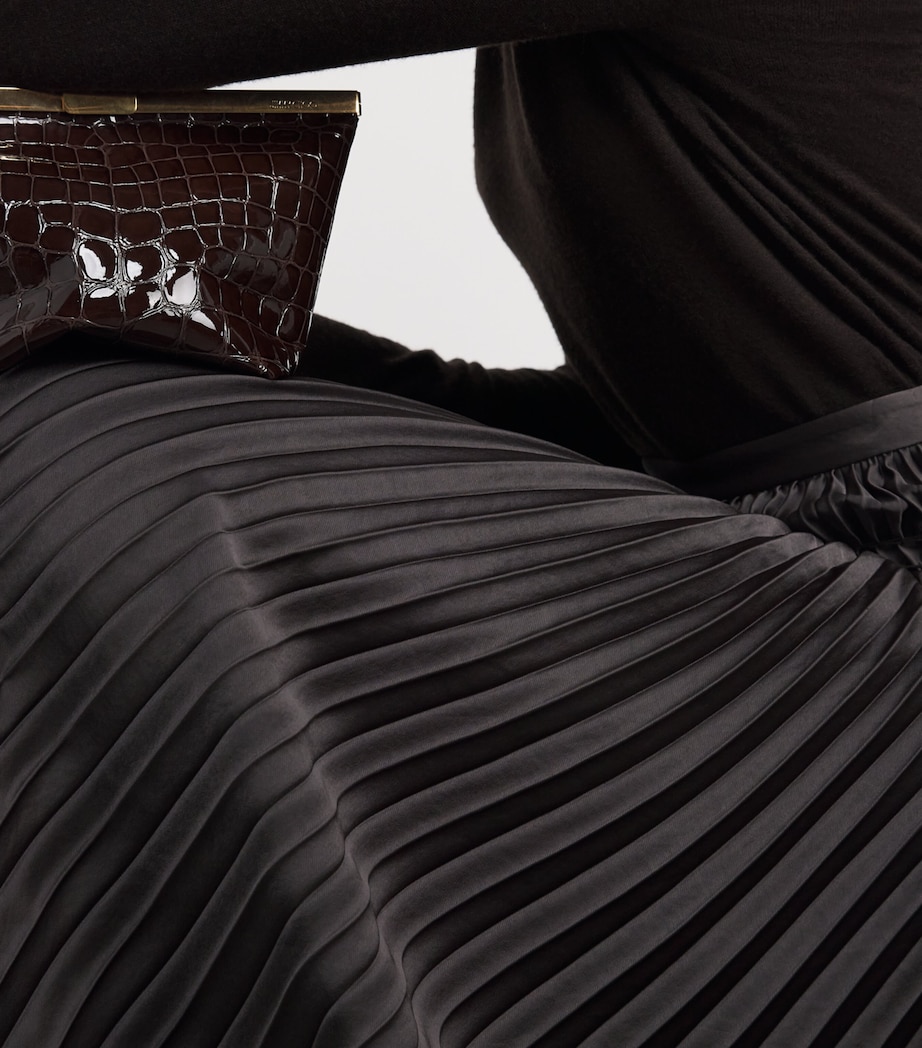 Pleated Hayes Midi Skirt COCOA Image 6