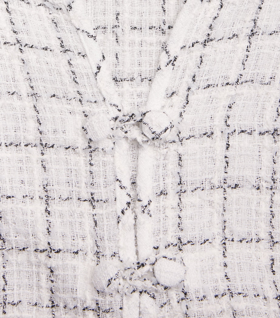 Liberowe Womens Cotton-Blend Tweed Hetty Shirt White Image 6