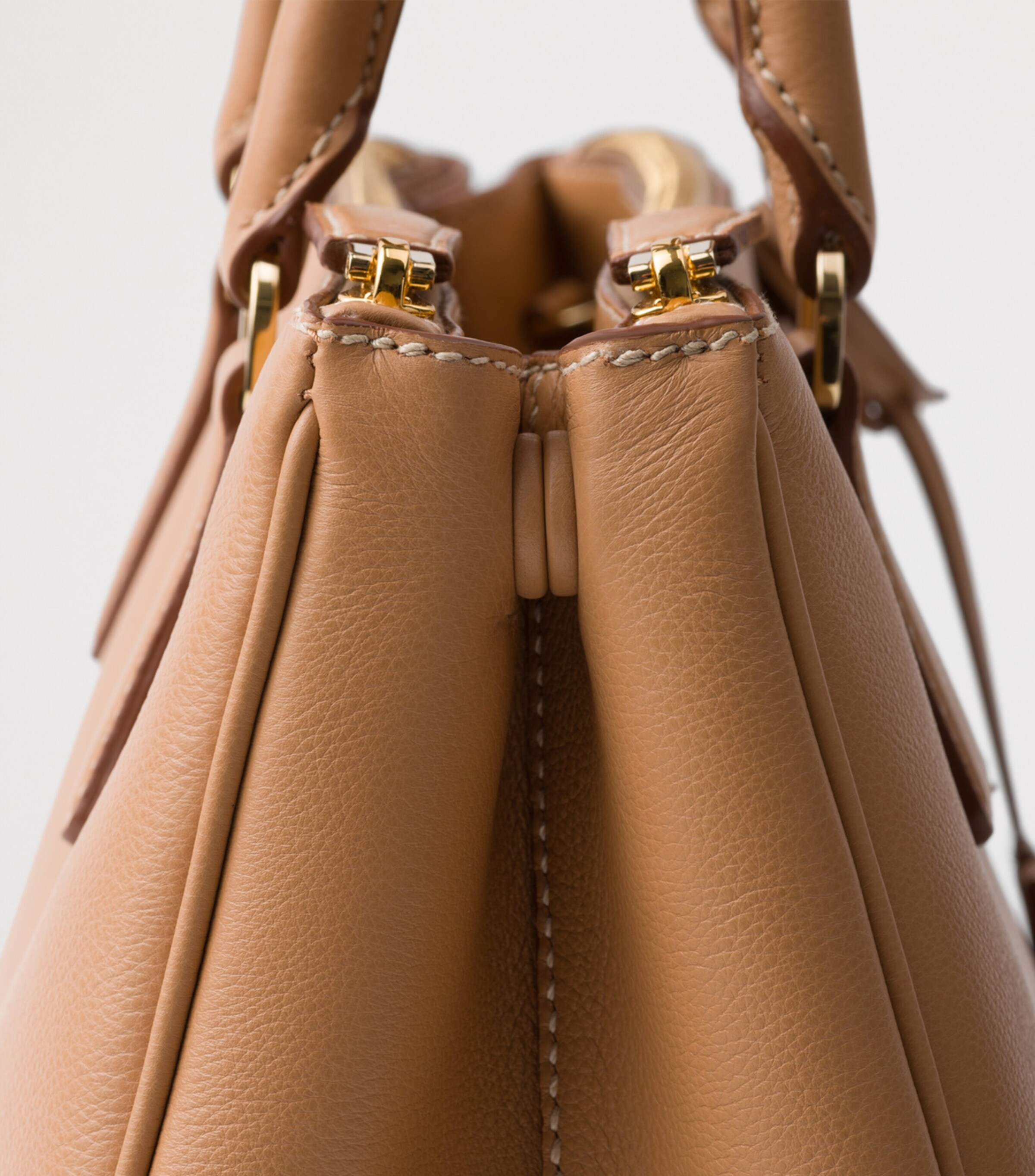 Prada Large Leather Galleria Top-Handle Bag Image 6
