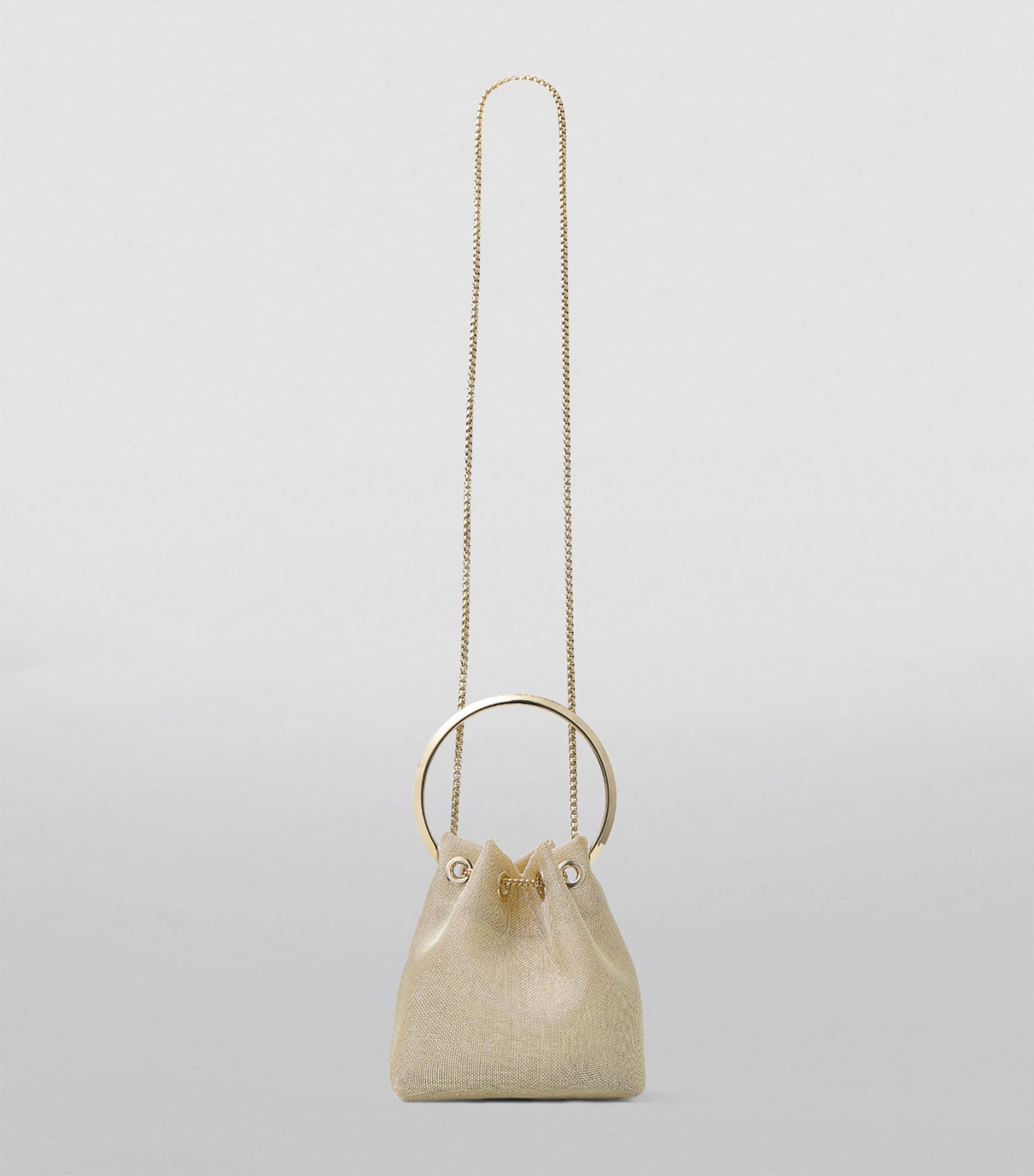 Bon Bon Mesh Top-Handle Bag CHAMPAGNE/LIGHT GOLD Image 4