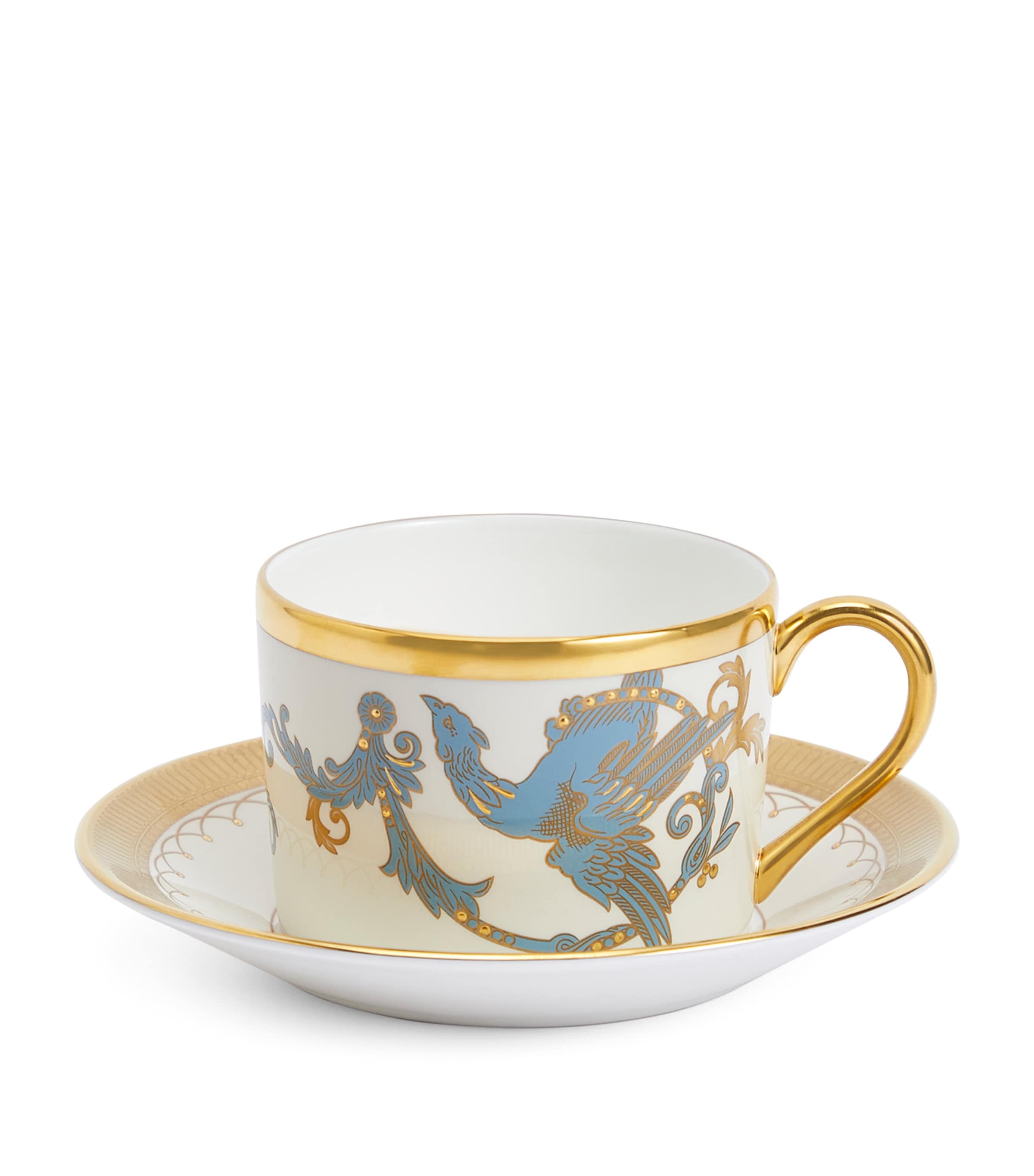 Wedgwood Phoenix Teacup And Saucer In Multi