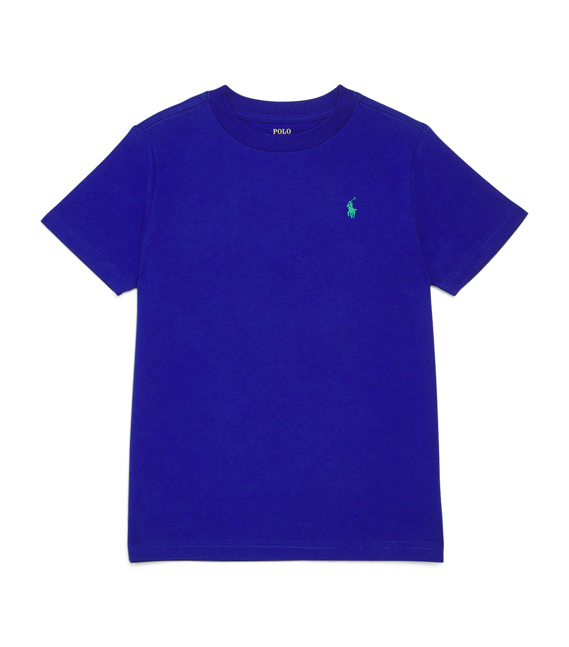 Shop Ralph Lauren Embroidered Polo Pony T-shirt In Blue