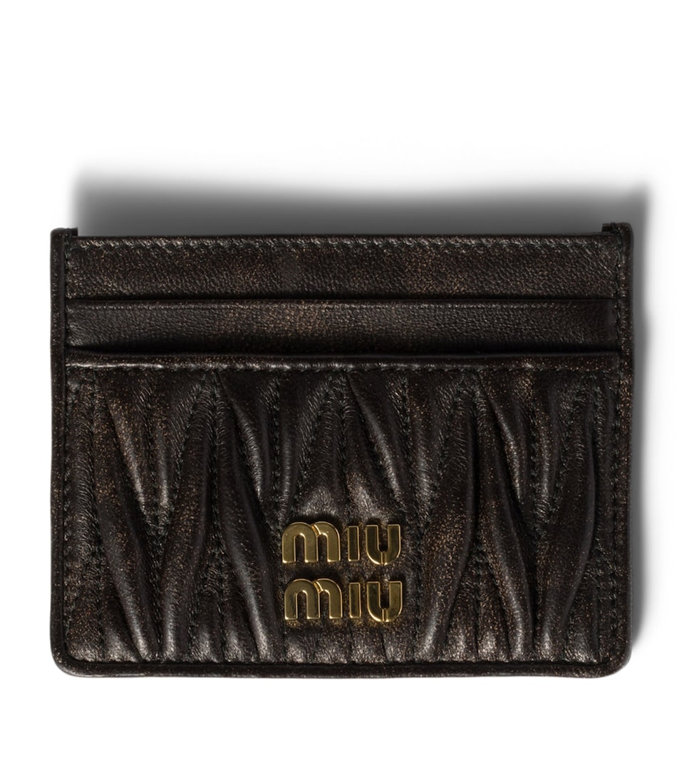 Nappa Leather Matelassé Card Holder