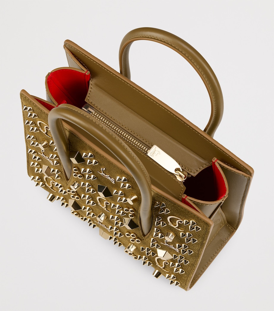 Paloma Mini Suede Top-Handle Bag Z089 Image 4
