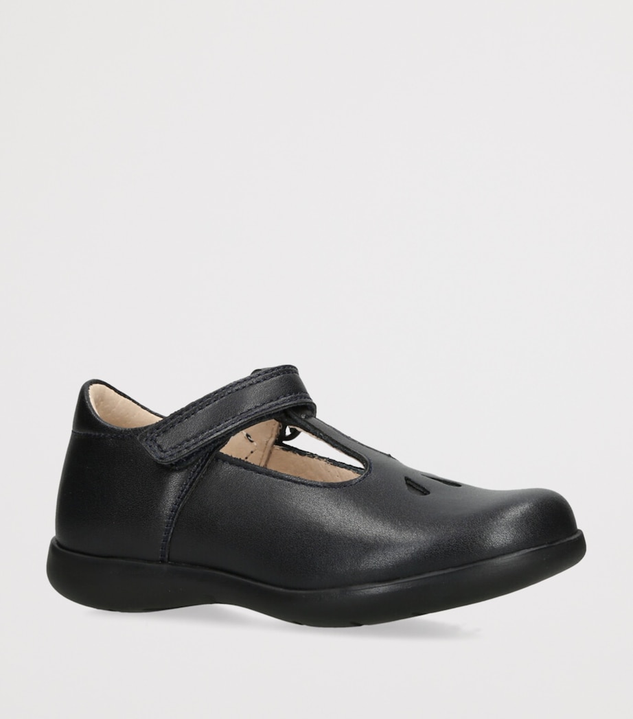 Leather Evie School Shoes NAVY Image 3