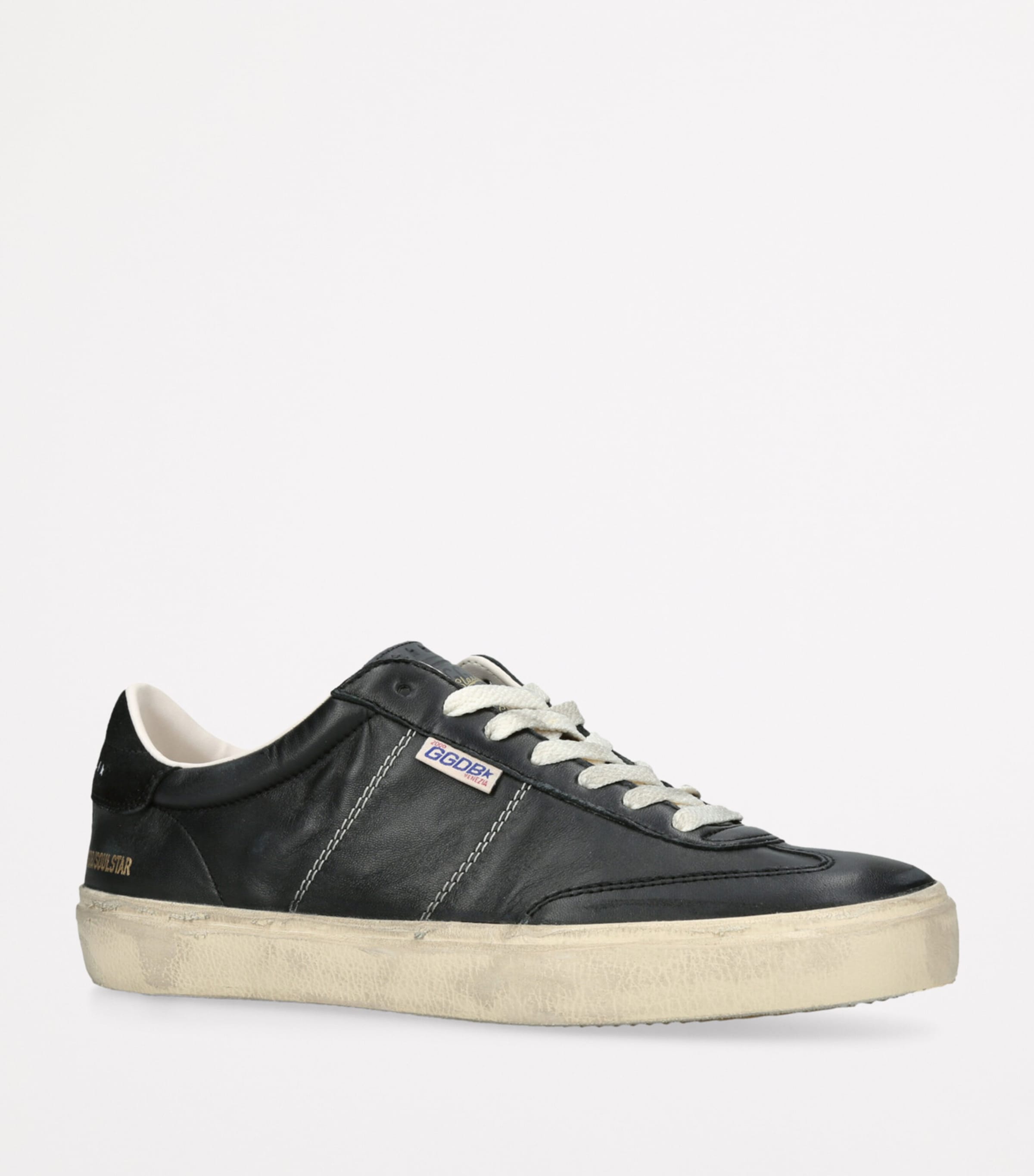 Golden Goose Leather Soul Star Sneakers Black Image 3