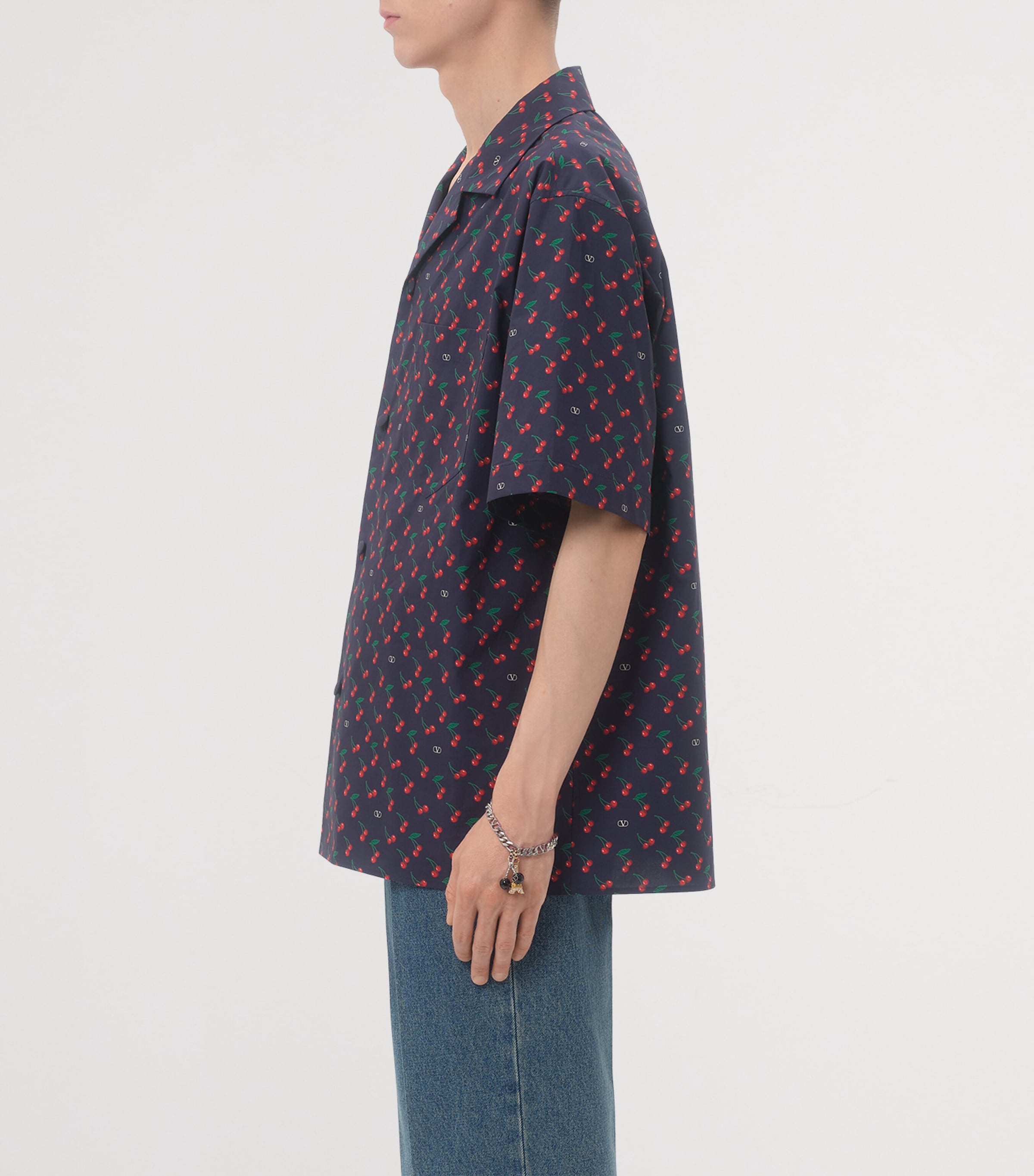 Cotton Cherry Bowling Shirt CZQ Image 3