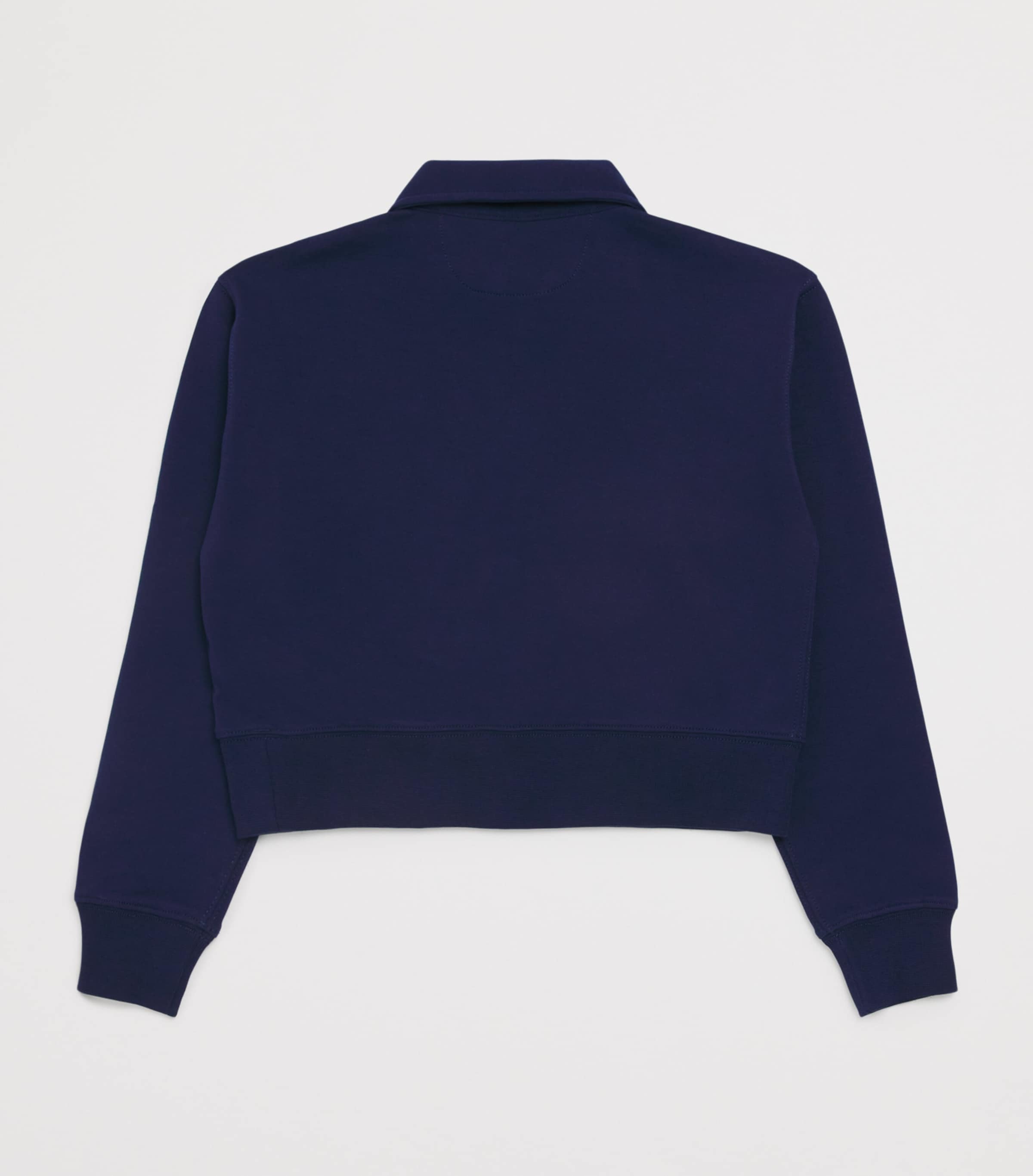 Cotton-Blend Quarter-Zip Sweatshirt (6-14 Years) NAVY Image 2