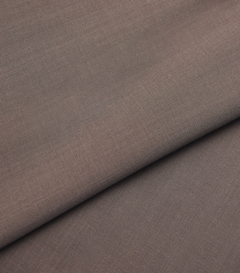 Virgin Wool Voile Forest Trousers MUSHROOM Image 5