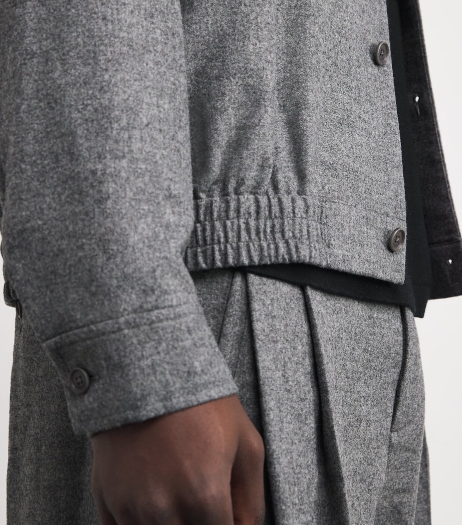 Wool Ernie Shirt Jacket CHARCOAL MELANGE Image 6