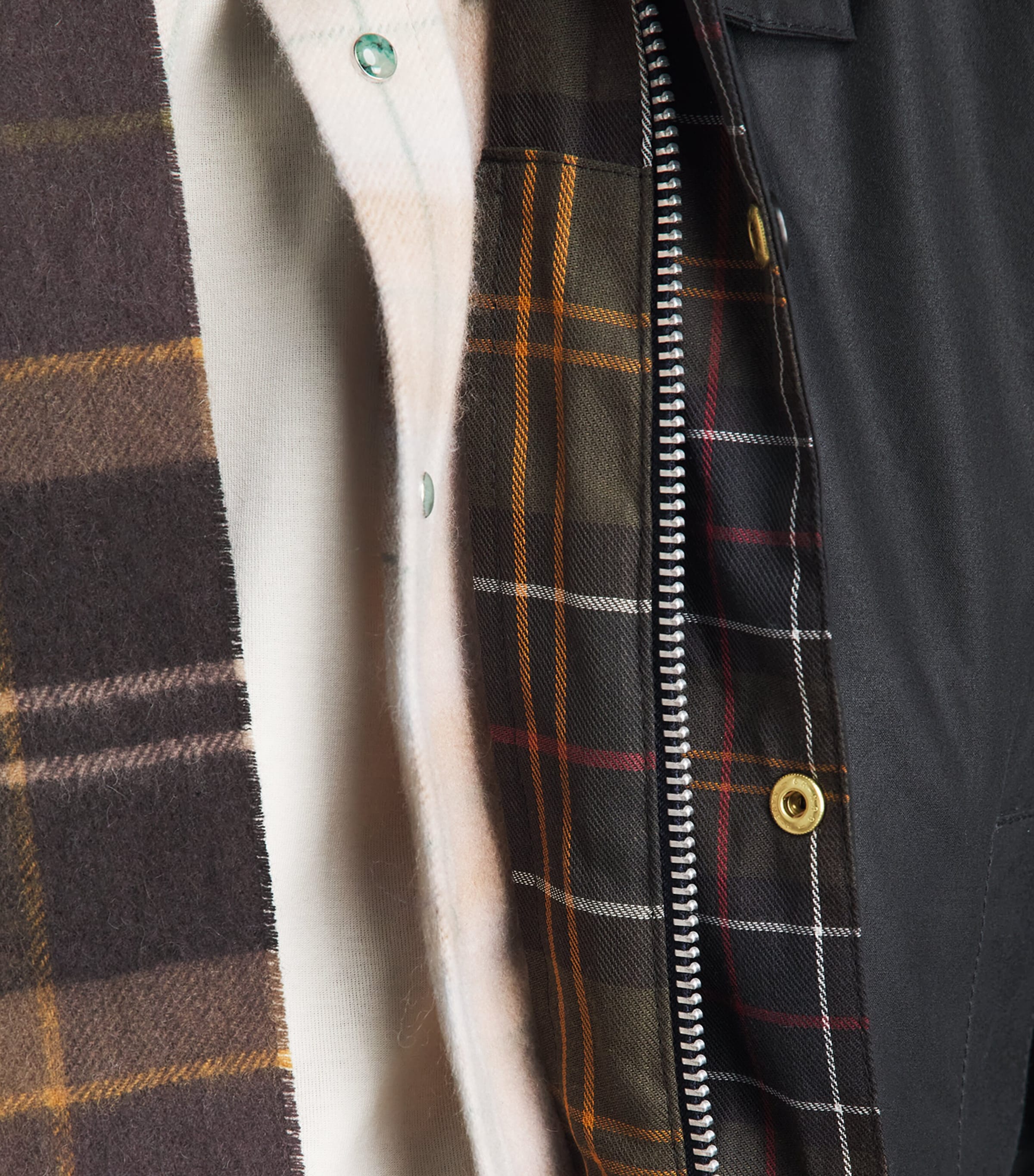 Barbour Mens Waxed Cotton Icons Beaufort Jacket Navy Image 3