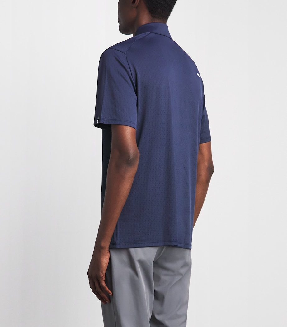 KJUS Mens Savin Structure Polo Shirt Atlanta Blue Image 5