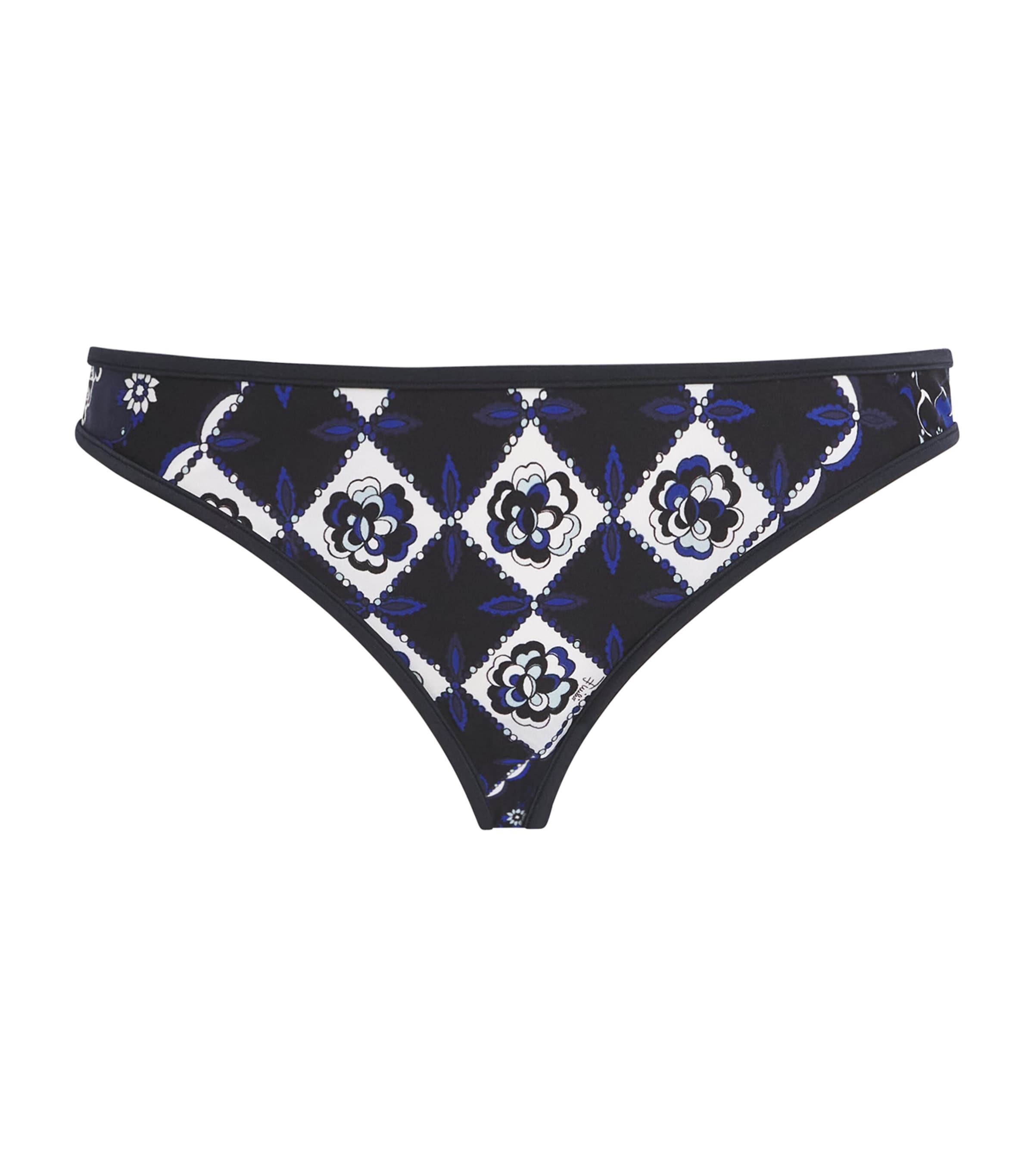Pucci Festa Bikini Bottoms In Navy