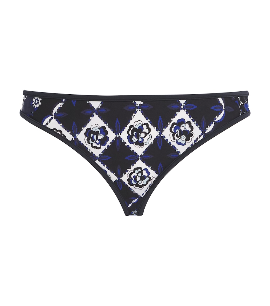 PUCCI Womens Festa Bikini Bottoms Navy Image 1