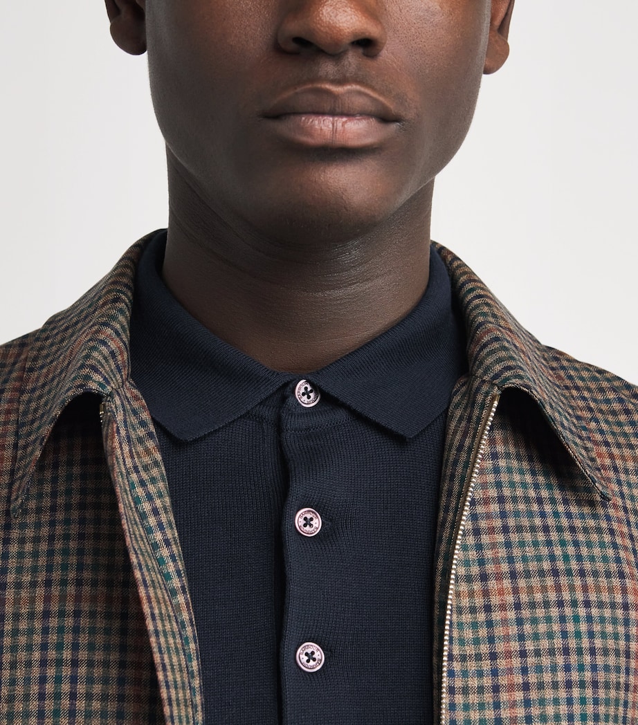 Pima Cotton Polo Shirt NAVYNY91 Image 6