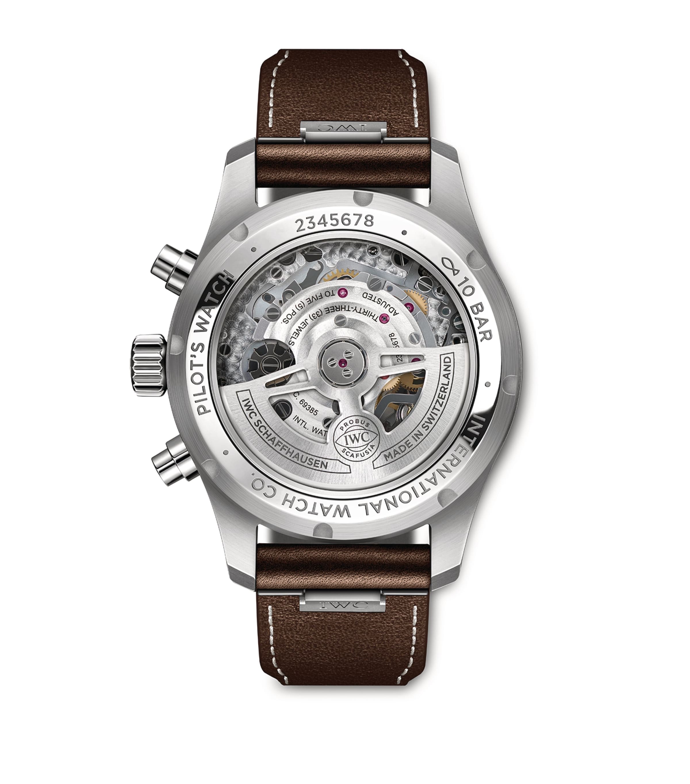 Stainless Steel Pilot’s Chronograph Watch 41mm GREEN Image 2