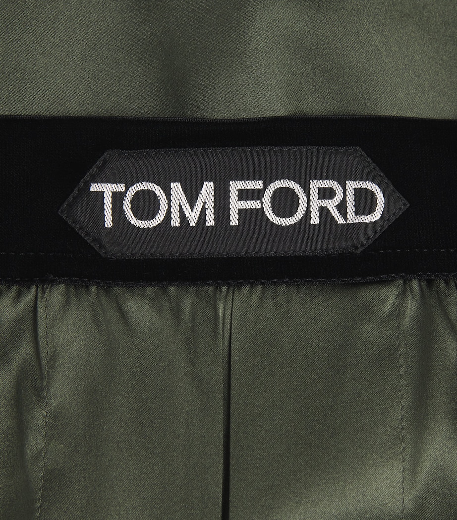 Silk Logo Boxers 306DEEP MILITARY Image 6