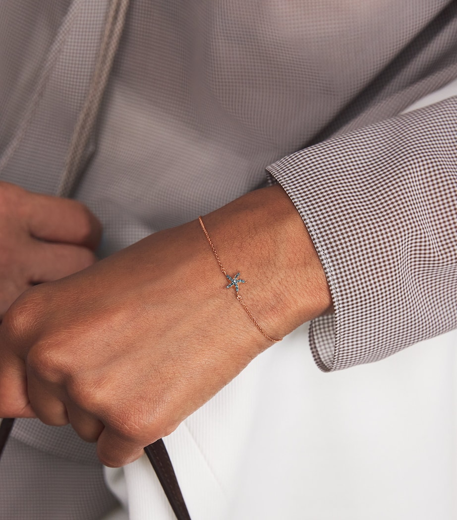 Rose Gold and Diamond Starfish Bracelet ROSE GOLD Image 2