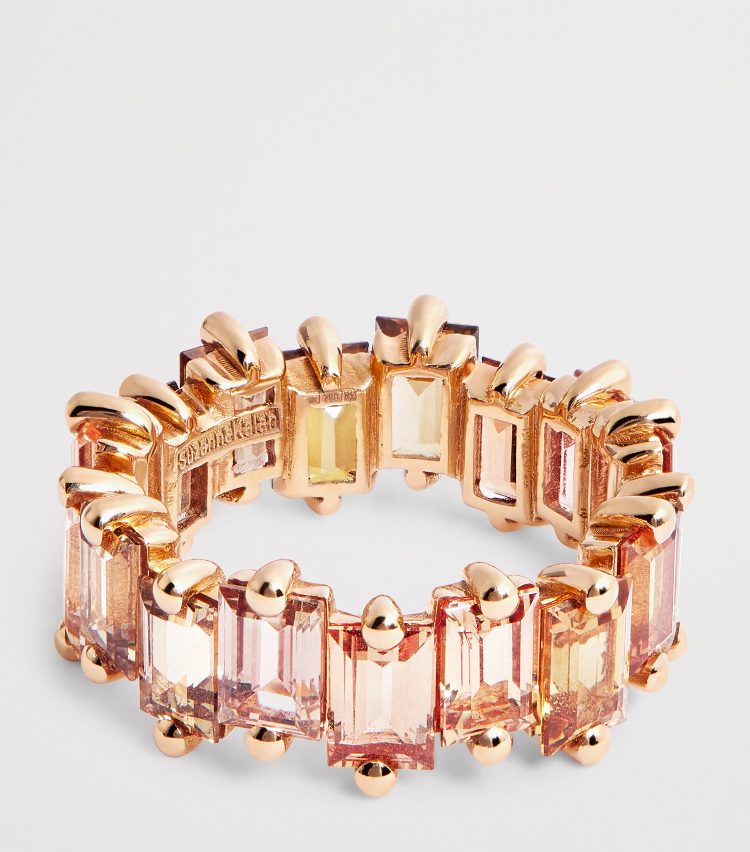 Suzanne Kalan Rose Gold and Sapphire One of a Kind Eternity Ring Rg/bs Image 3