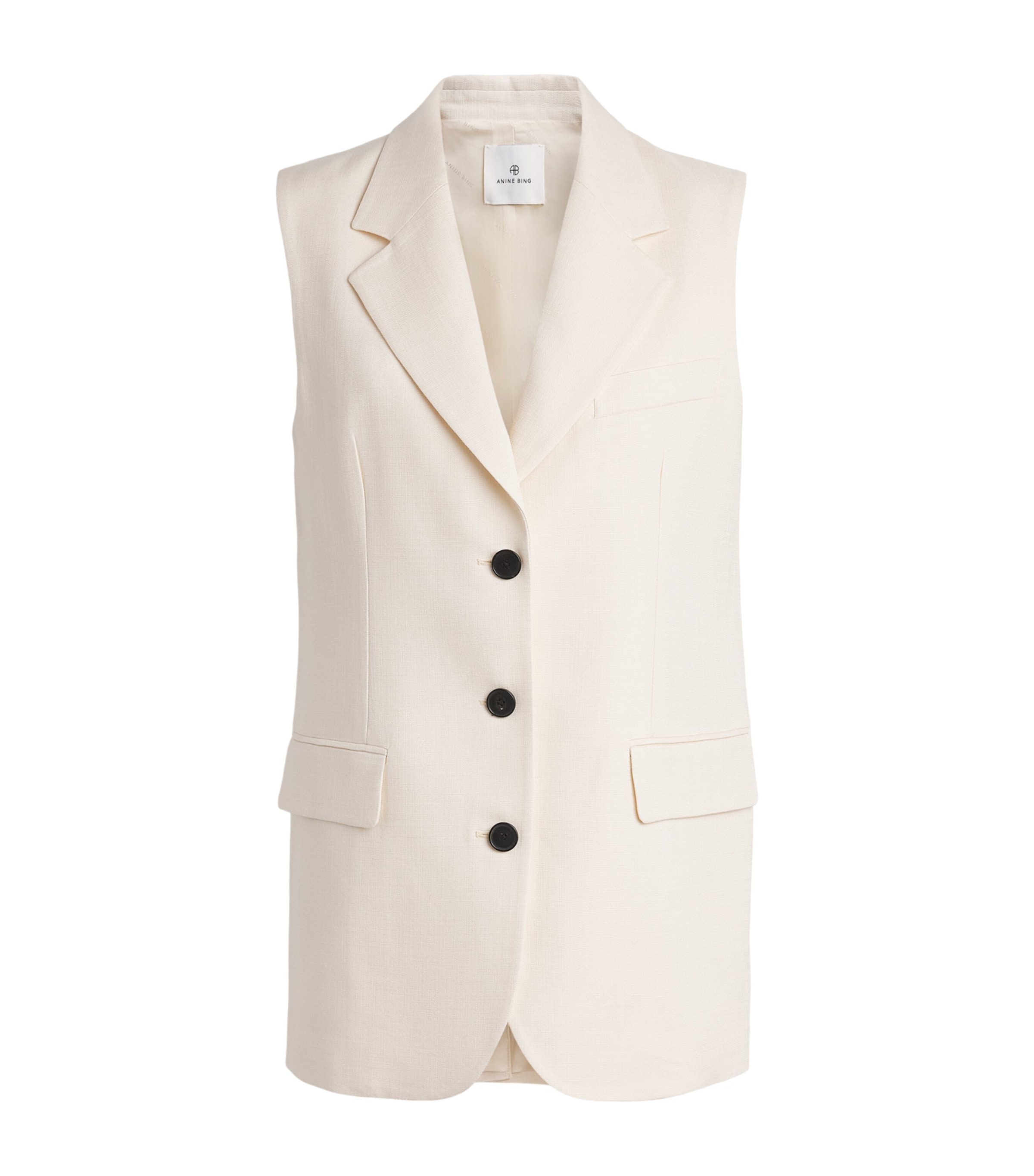 ANINE BING Womens Sara Vest Cream Image 1