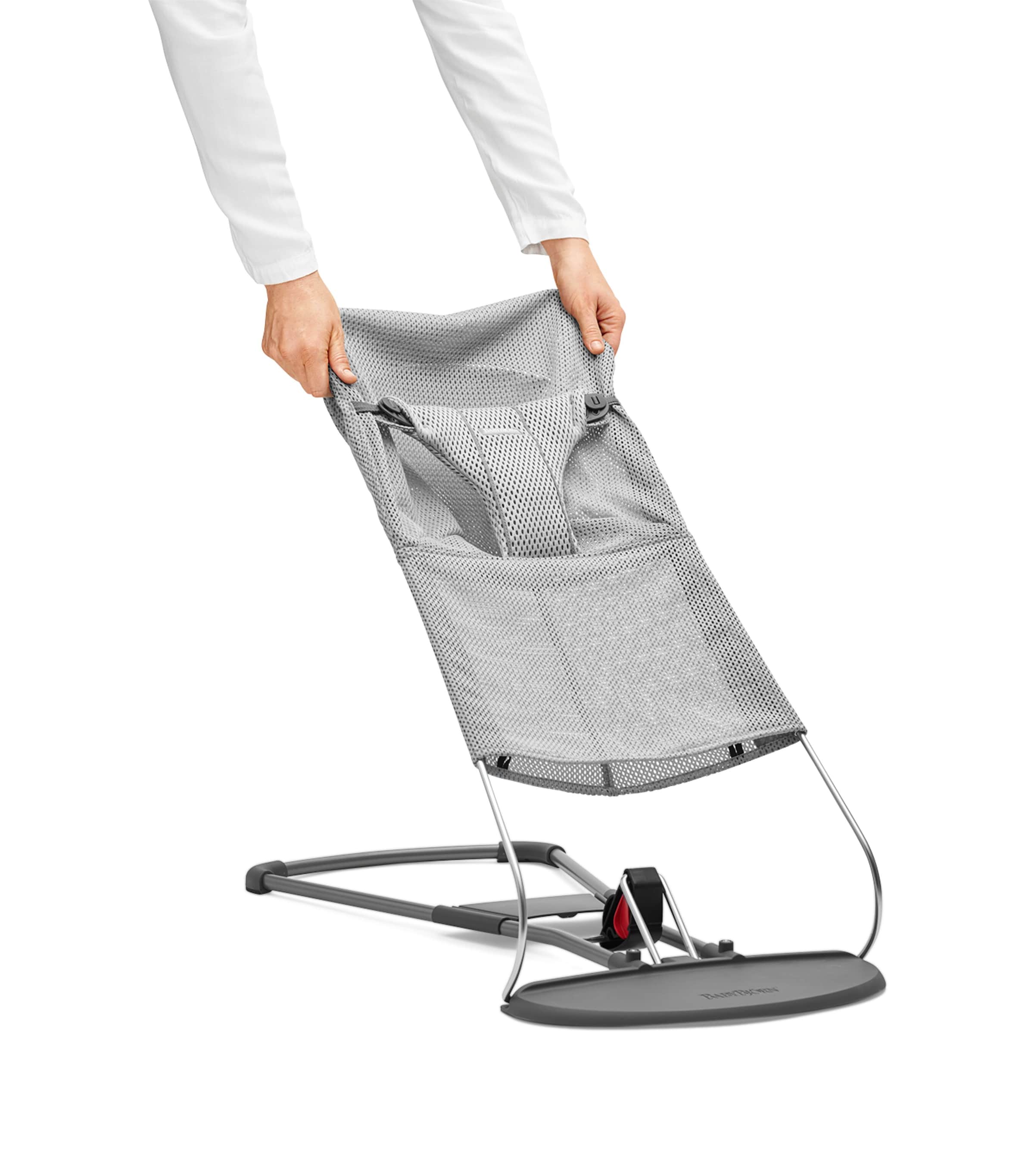 3D Mesh Cover for Bliss Baby Bouncer GREY Image 2