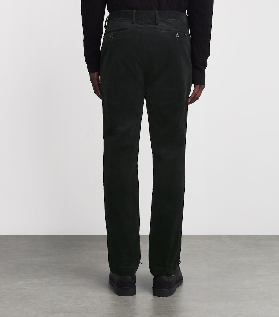 Corduroy Andover Slim Trousers BLACK Image 4