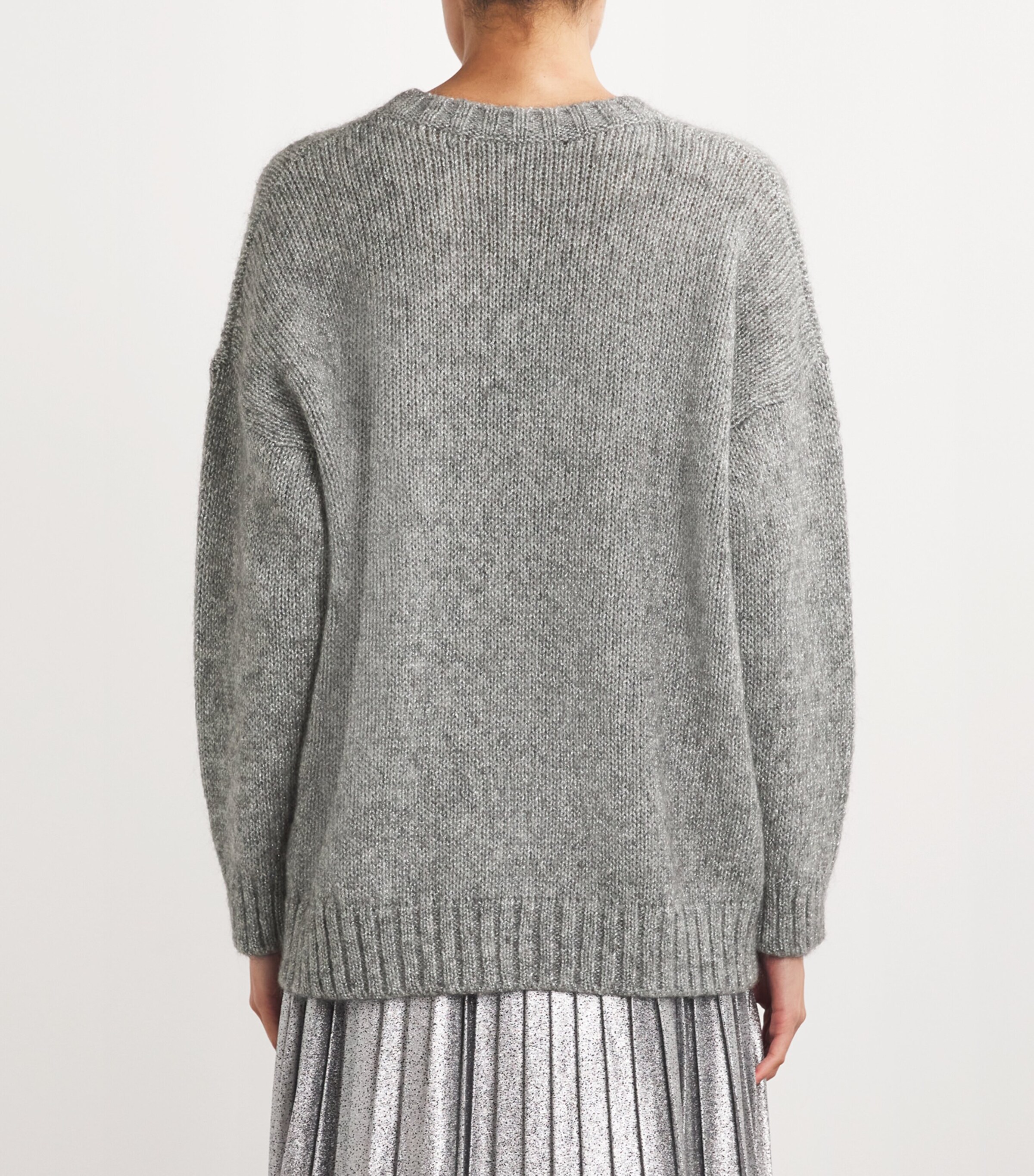 Lurex-Blend Sweater SILVER Image 4