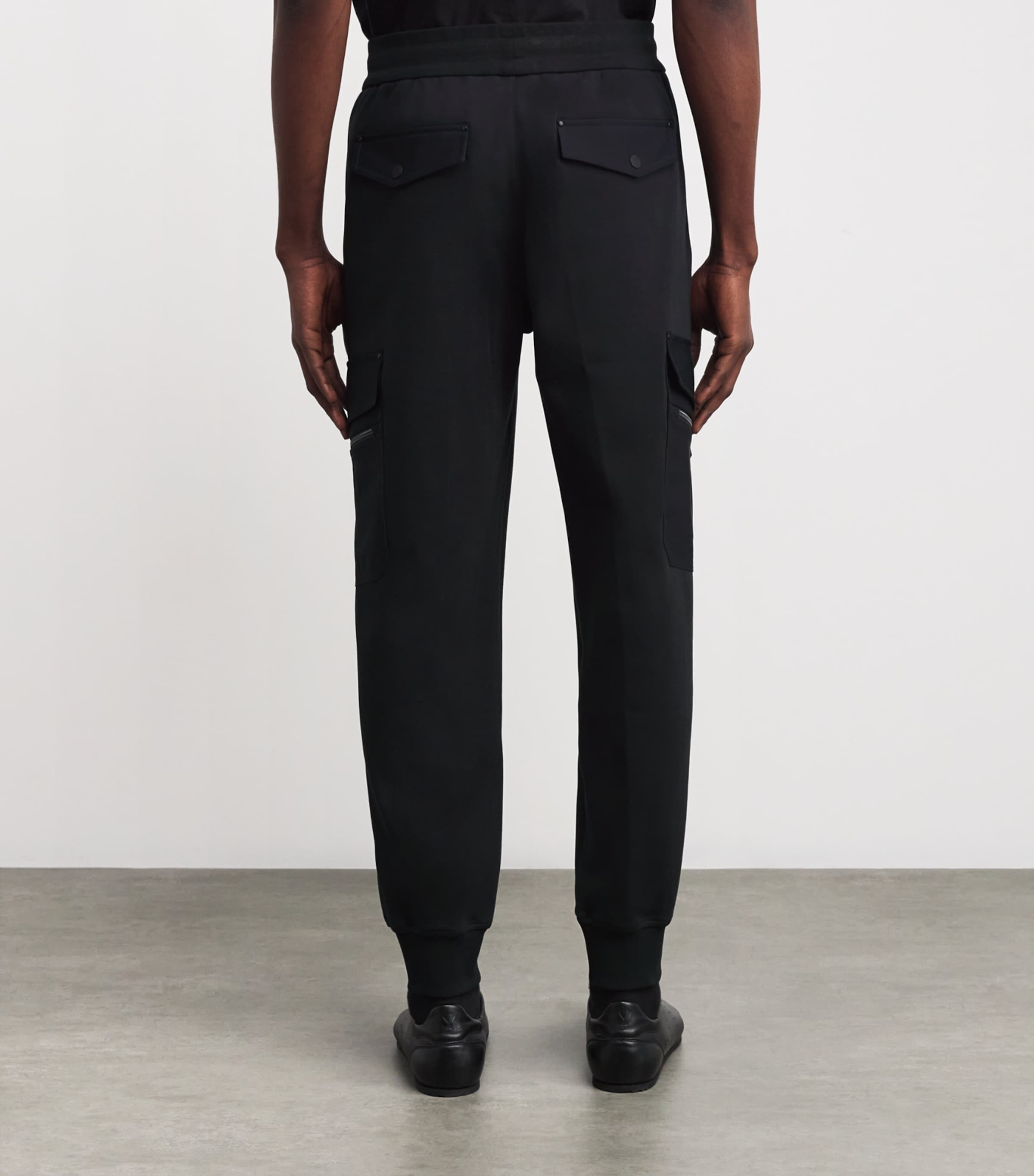 Cotton Dalon Cargo Sweatpants BLACK - 292 Image 4