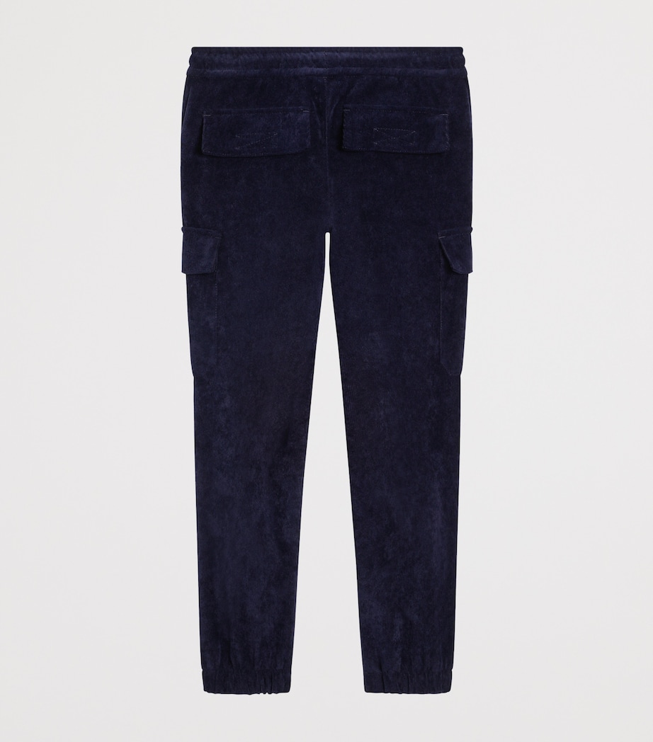 Corduroy Cargo Trousers (8-12 Years) B3895-NAVY BLUE Image 2