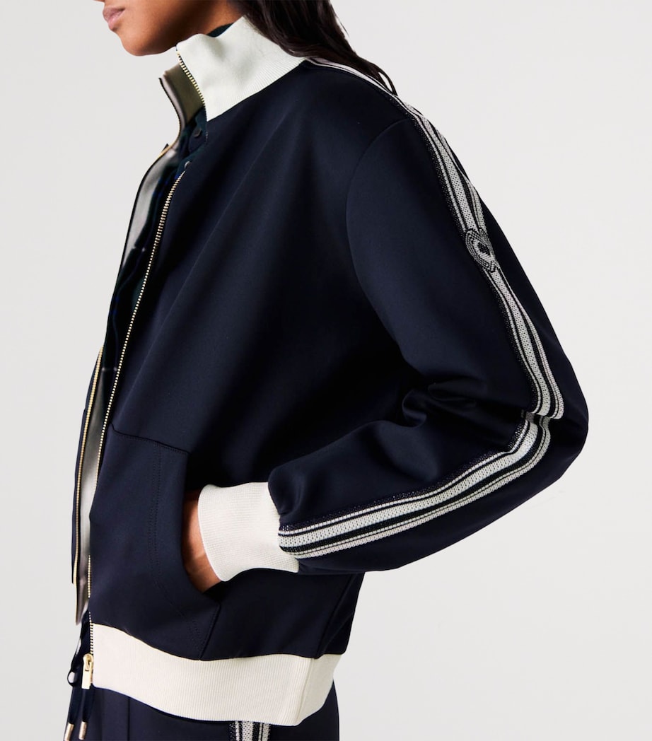 Maje Womens Zip-Up Sweatshirt Navy Image 5
