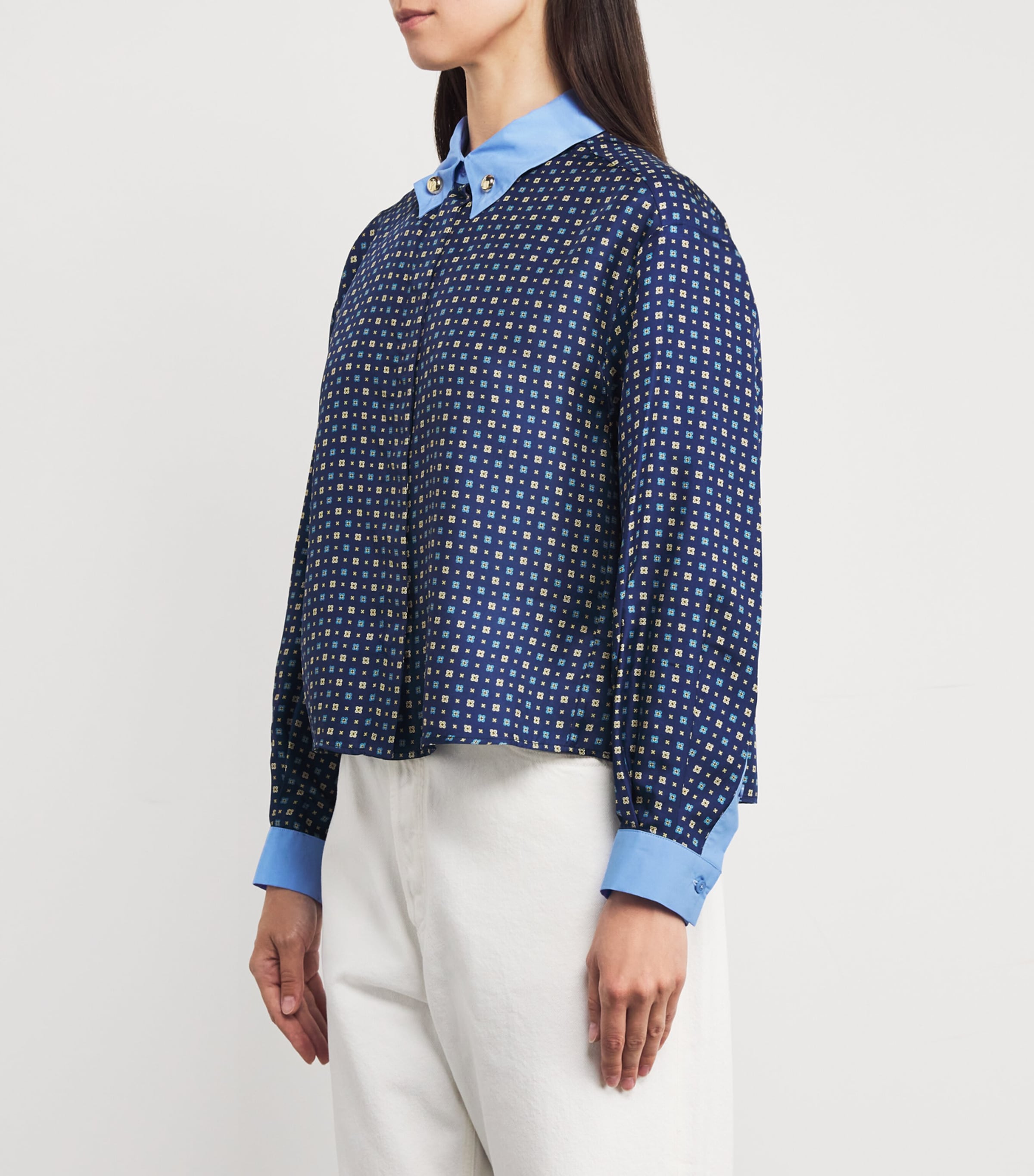 Silk Printed Shirt DARK PRINT Image 3