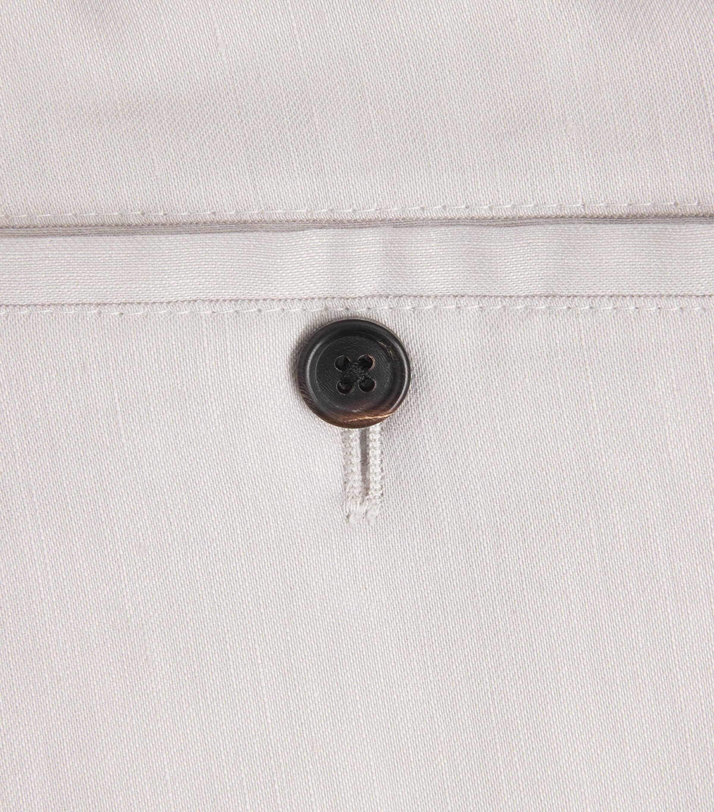 Corneliani Mens Linen-Virgin Wool-Mohair Drawstring Shorts Natural White Image 6