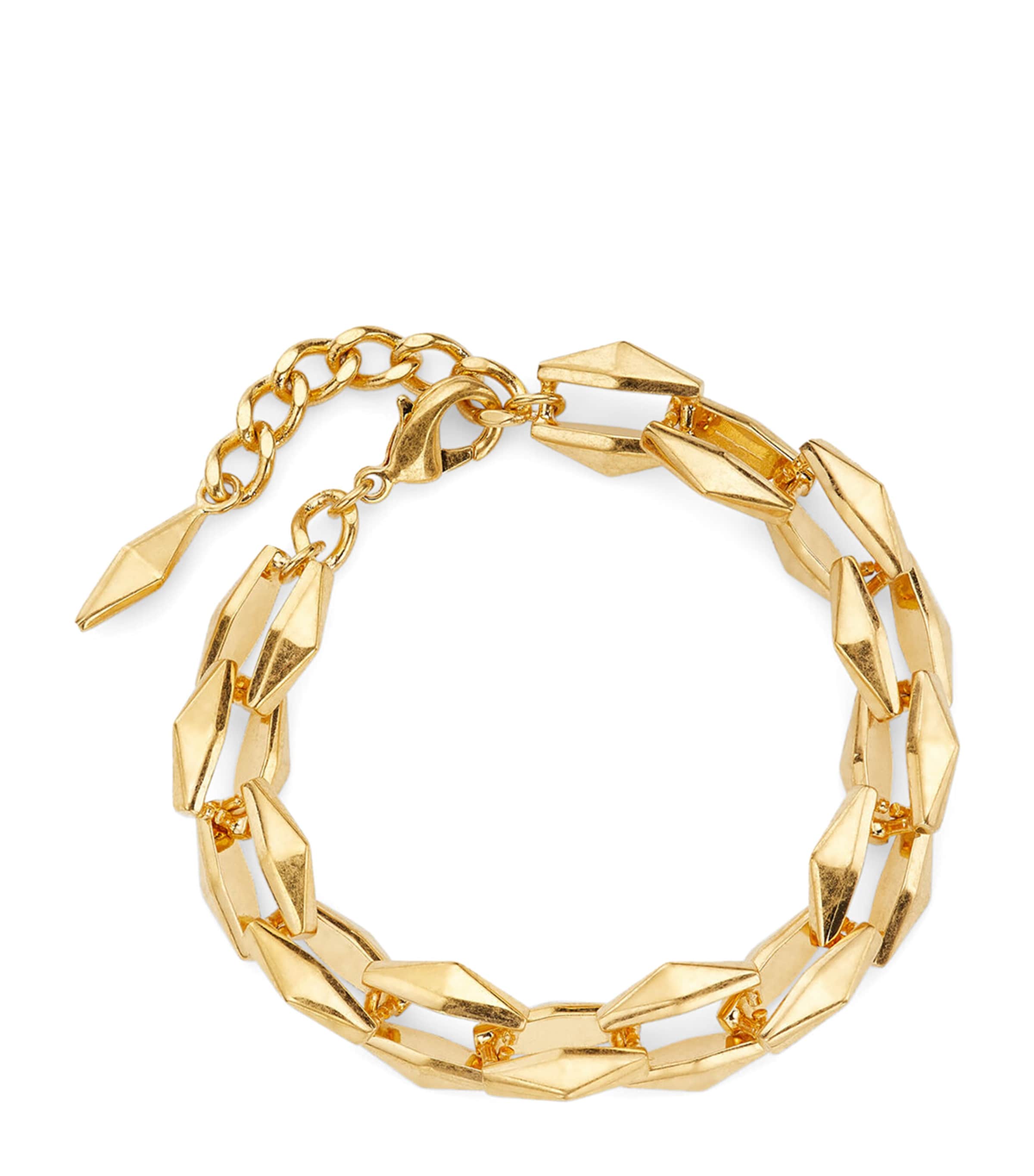Jimmy Choo Diamond Chain Bracelet In Gold