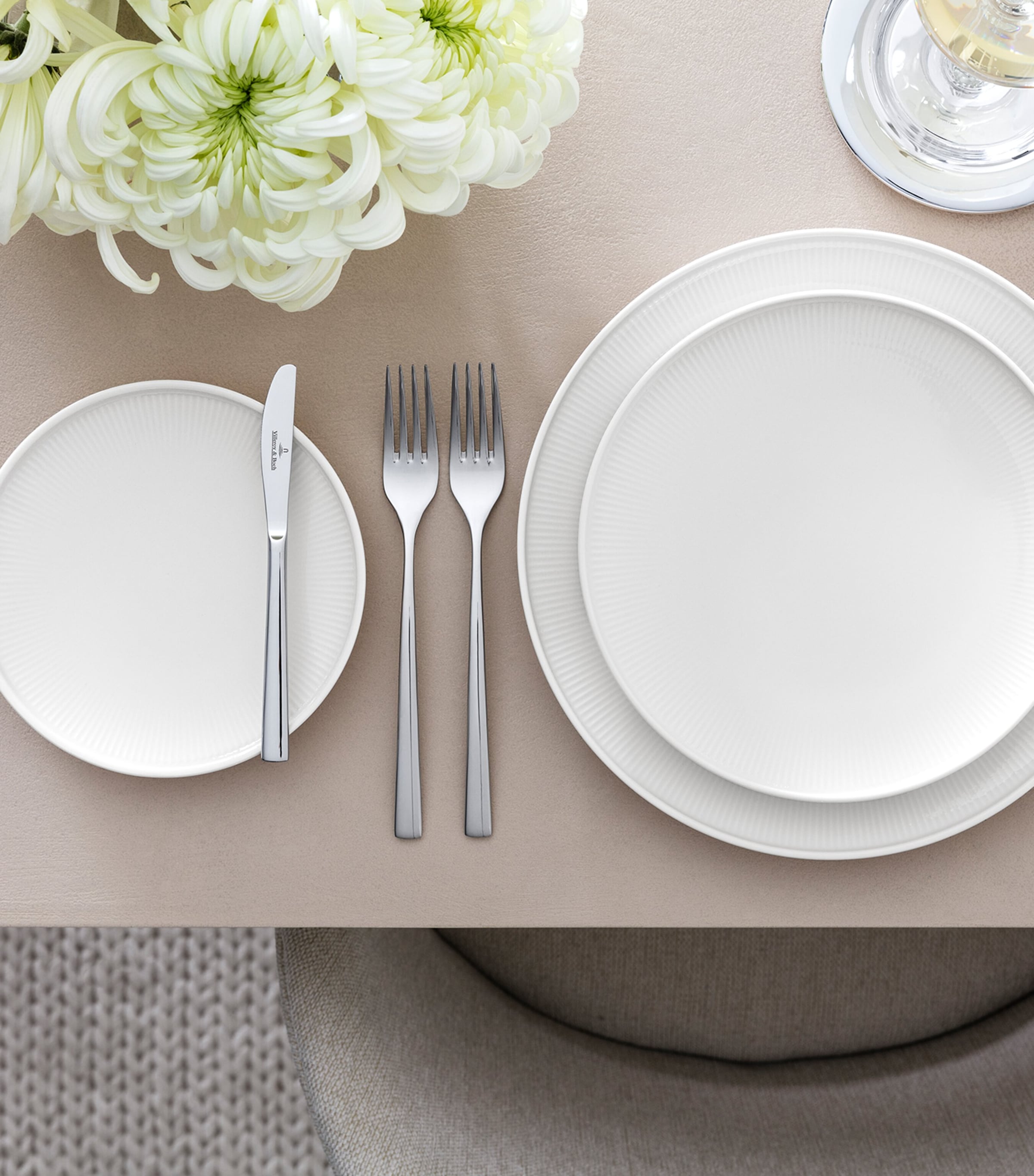 Set of 6 Porcelain Afina Salad Plates (22cm) WHITE Image 2