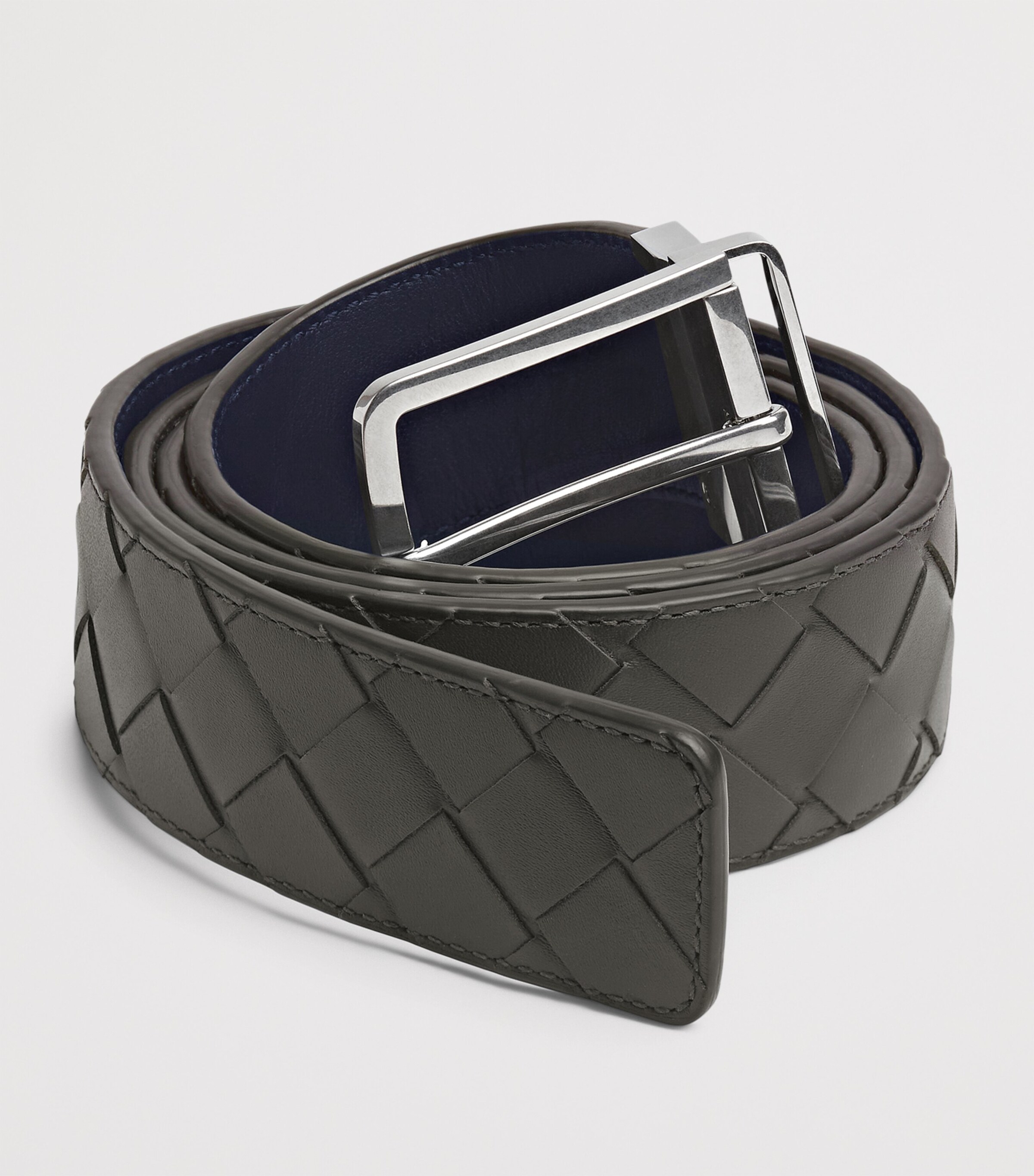 Leather Intrecciato Reversible Belt 1044 Image 3