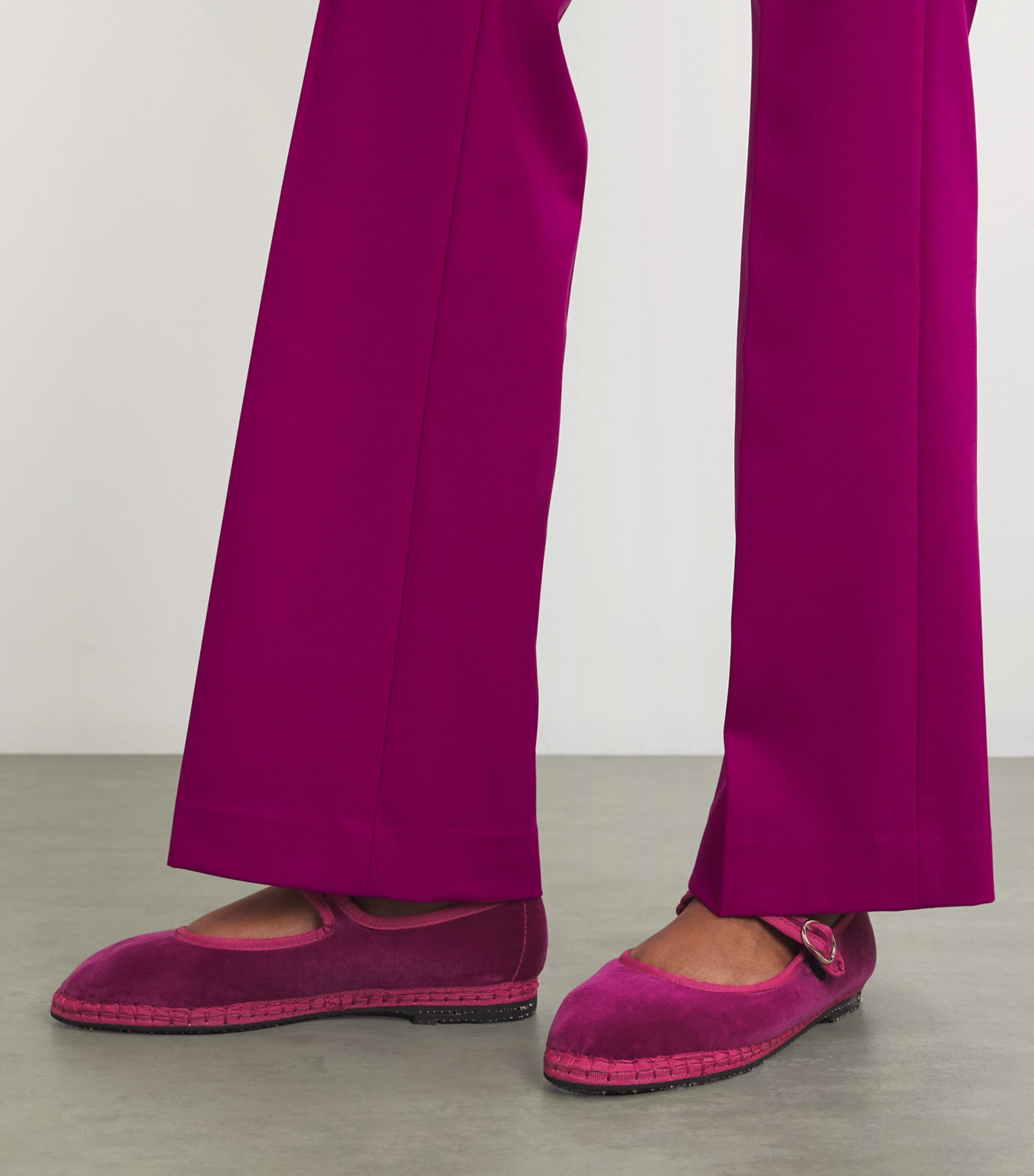 Velvet Nomi Mary Jane Flats FUCHSIA Image 2