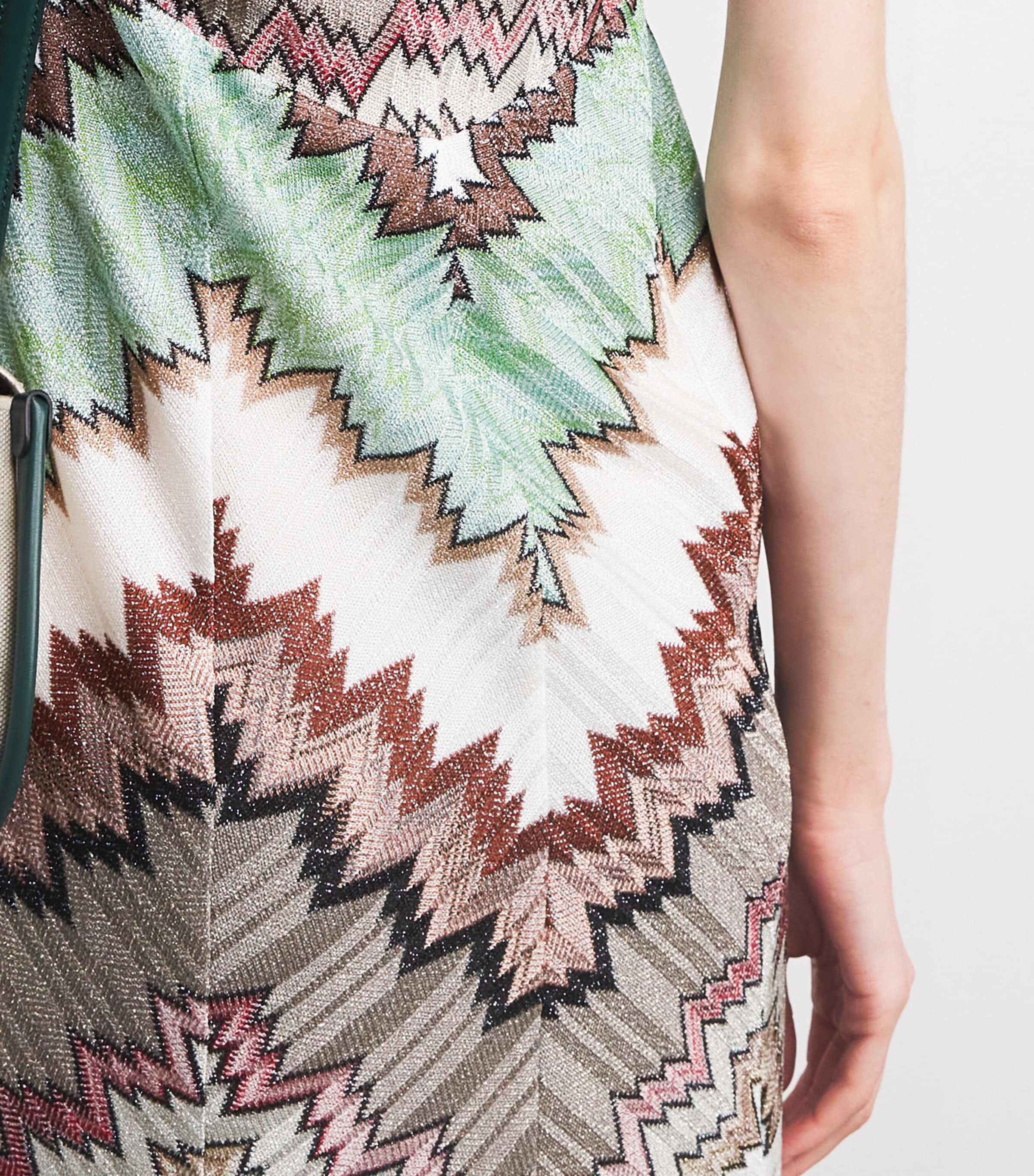 Knitted Snake Maxi Dress SM9Y3 MULTI W WHITE Image 6