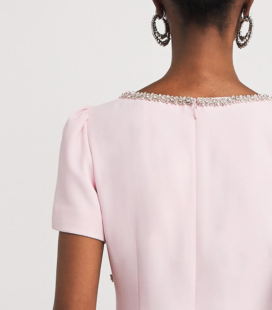 Crystal-Embellished Rose Maxi Dress PINK Image 6