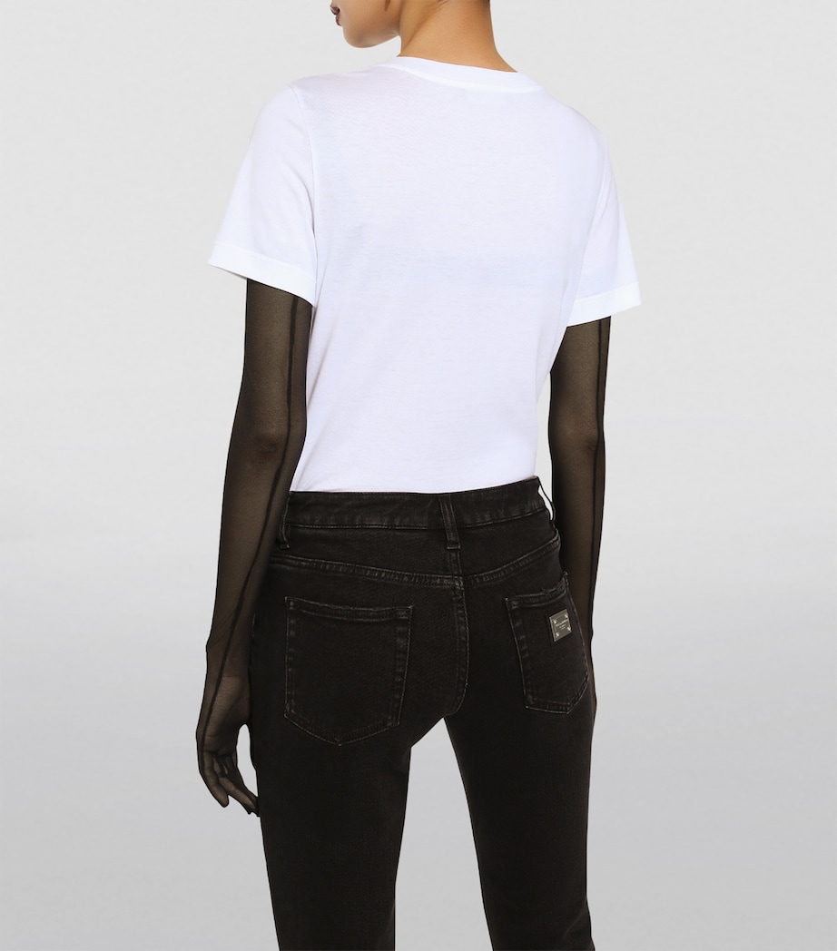 Jersey Logo-Patch T-Shirt W0800-OPTICAL WHITE Image 4