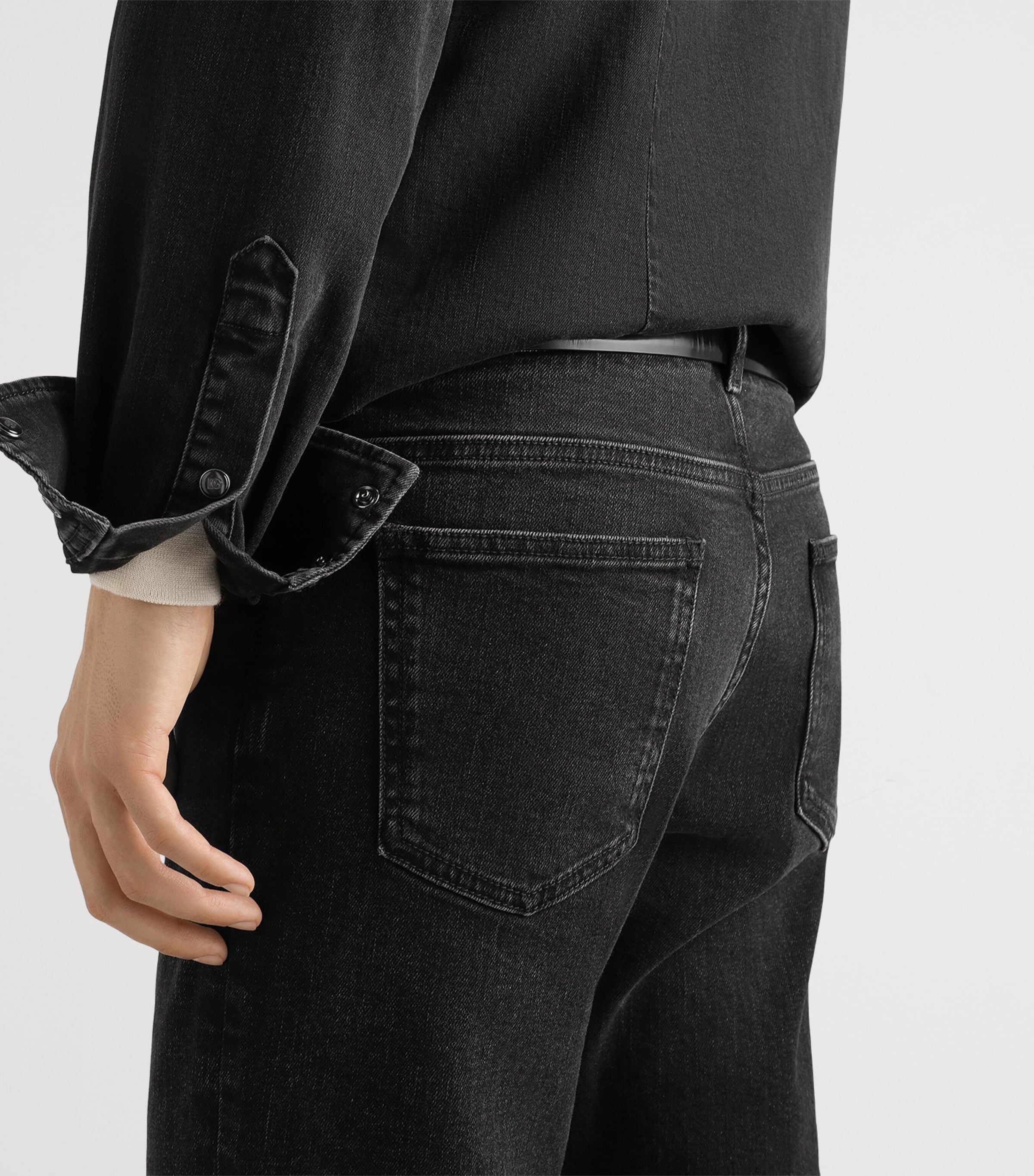 Dolce&Gabbana Mens Slim-Fit Jeans Combined Colou Image 4