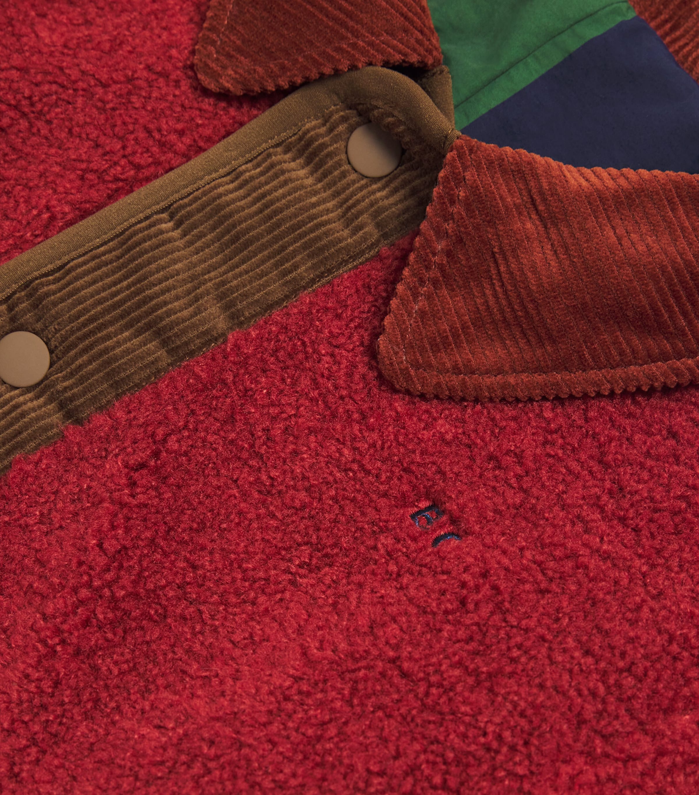 Reversible Patchwork Fleece Jacket (2-13 Years) 991MULTICOLOR Image 3