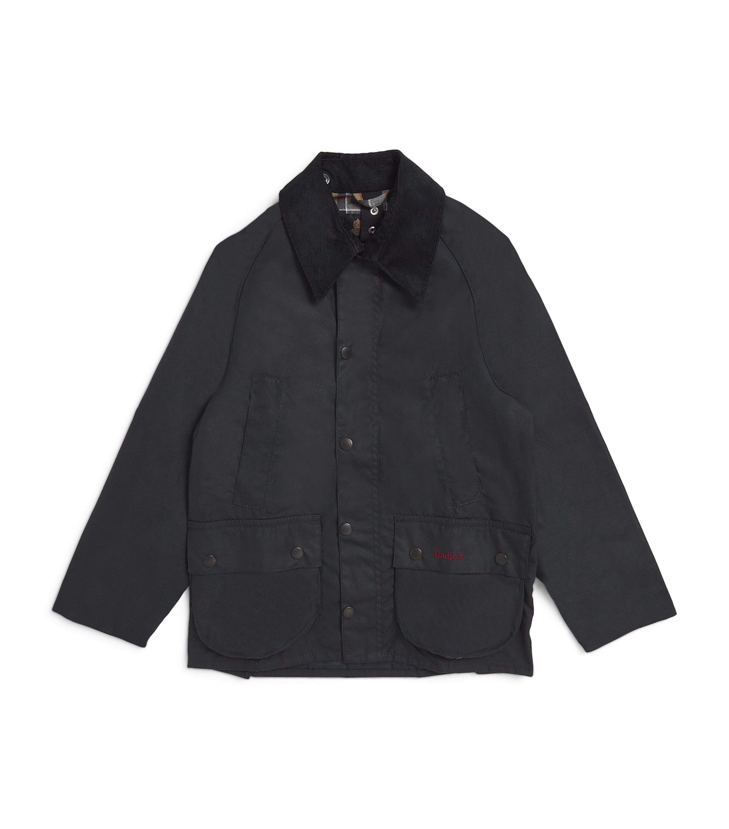 Barbour Kids' Waxed Bedale Jacket In Navy